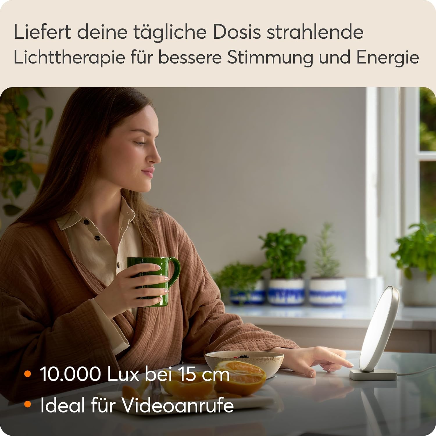 Lumie Dash Kompakte Lichttherapielampe 10.000 lux, blendfrei – Bild 4