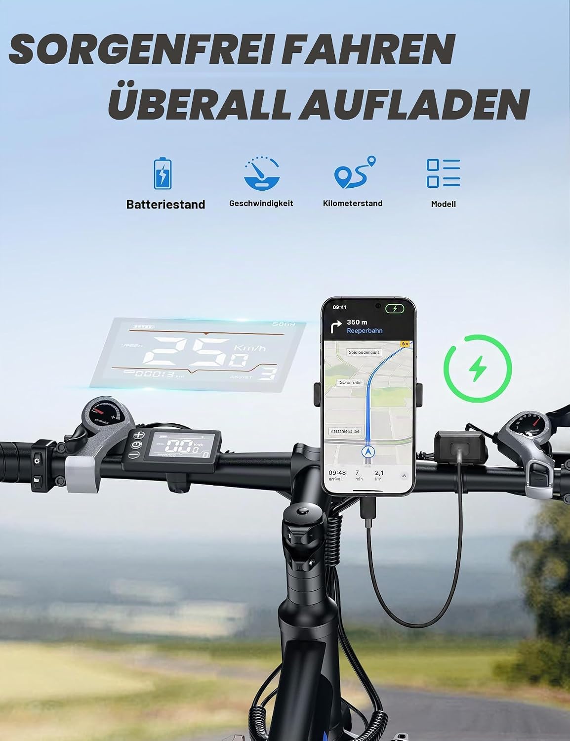 C29 Pro Elektrofahrrad 29 Zoll E Mountainbike Erwachsene Autonomie 80–120km – Bild 6
