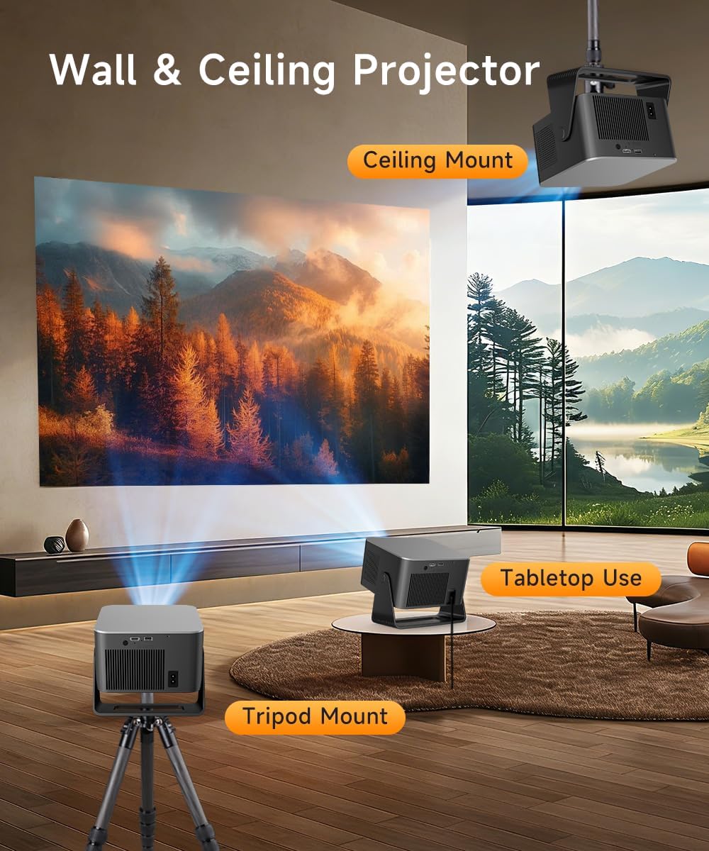 Magcubic Mini Beamer 4K/8K Unterstützt - Native 1080P Projektor Tragbarer – Bild 7