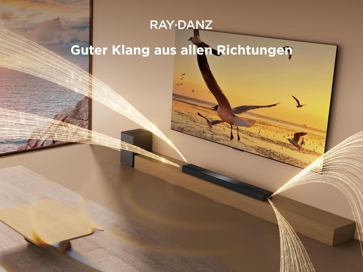 TCL Q65H Soundbar 5.1 Kanal, 580W Heimkino-Lautsprecher mit Cinema Surround, Dolby Atmos, DTS:X, Sound Expansion, Bluetooth 5.3, HDMI eARC, USB, Optisch, Wandmontage möglich, Eine Fernbedienung – Bild 6