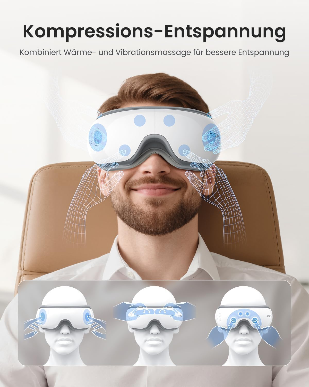 RENPHO Augenmassagegerät mit Wärme, Wellness Geschenke für Frauen Männer – Bild 4