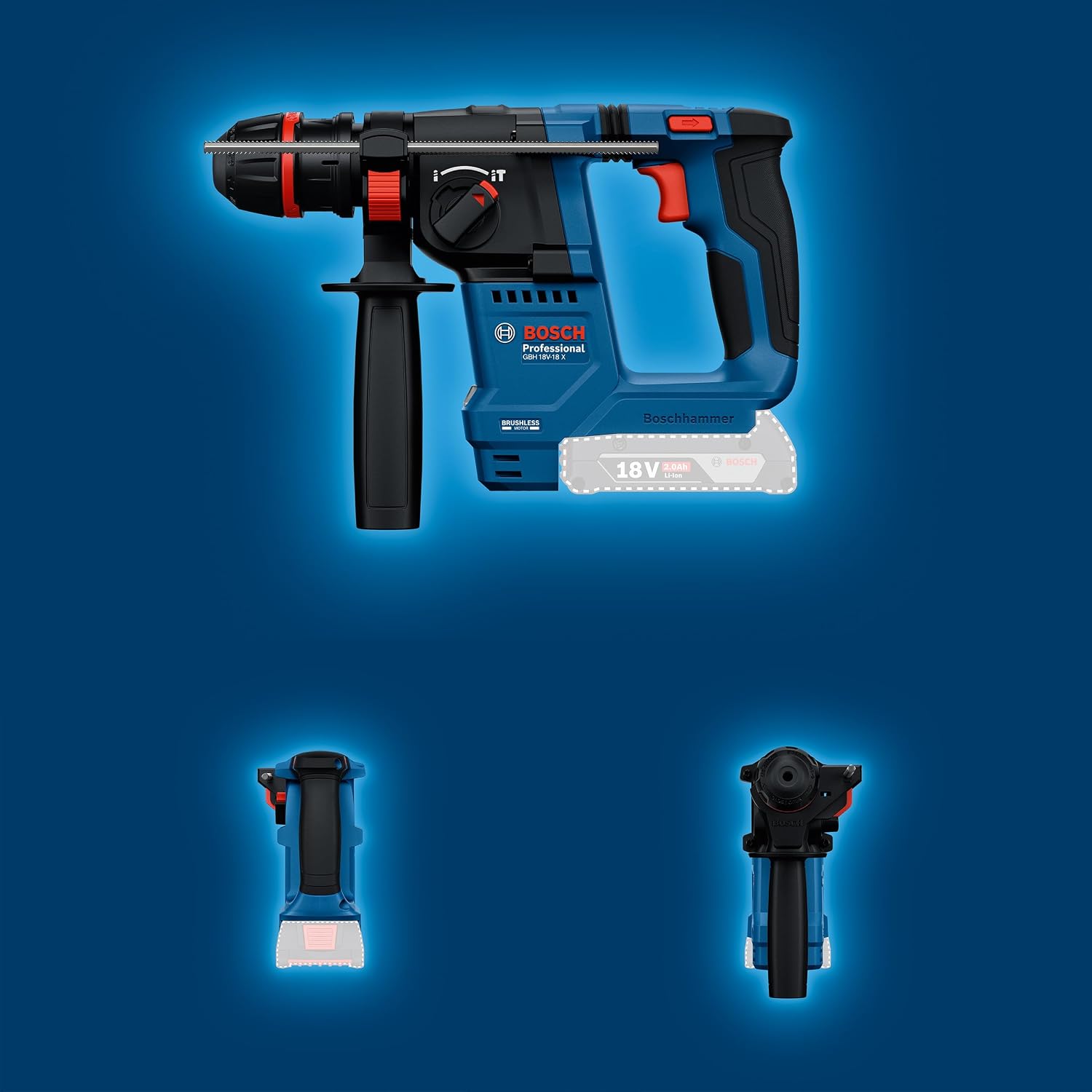 Bosch PRO Akku-Bohrhammer mit SDS plus GBH 18V-18 – Bild 6