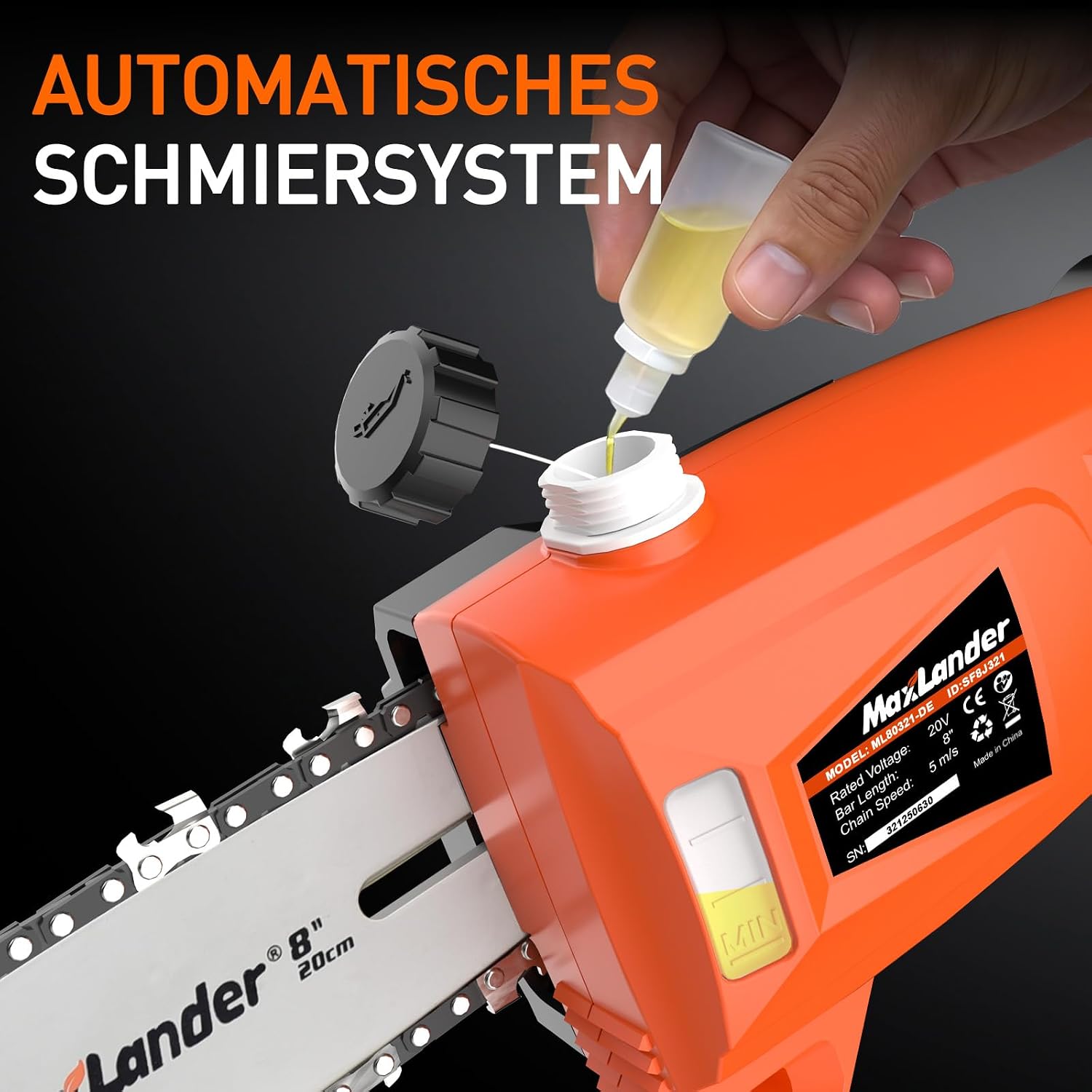 MAXLANDER 2-in-1 Akku Heckenschere und Hochentaster Set – Bild 7