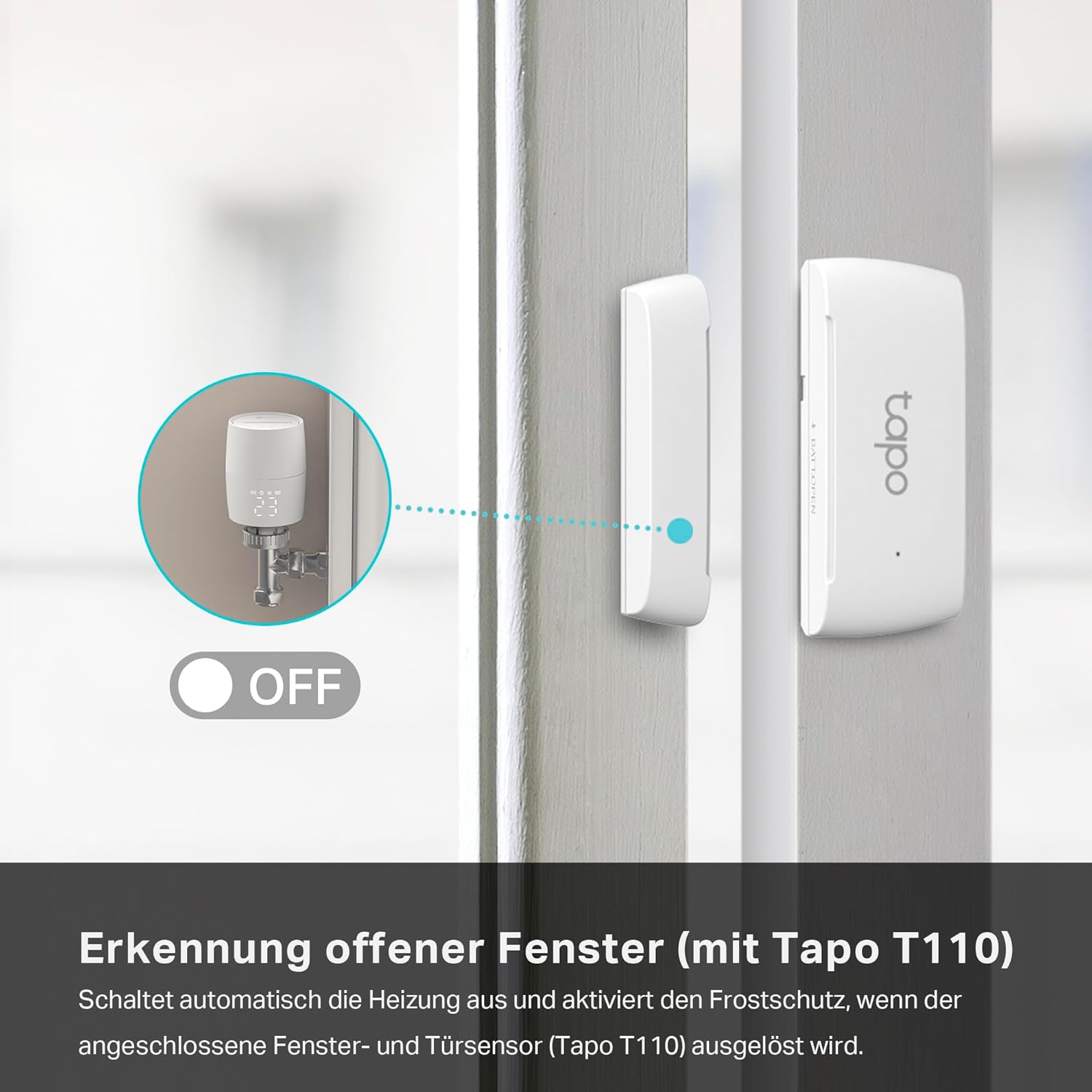 TP-Link smartes Heizkörperthermostat - Erweiterungseinheit, benötigt Kasa Hub, Heizungssteuerung (Kasa App, Zeitpläne, Geofencing, Fensteröffnungserkennung), Matter, Alexa, Apple Home – Bild 6