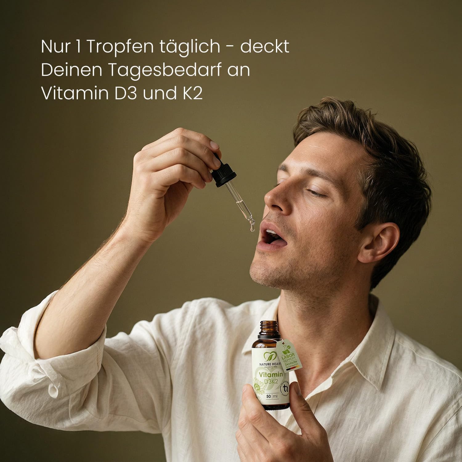 Nature Heart Vitamin D3 K2 Tropfen hochdosiert 100ml – Bild 5