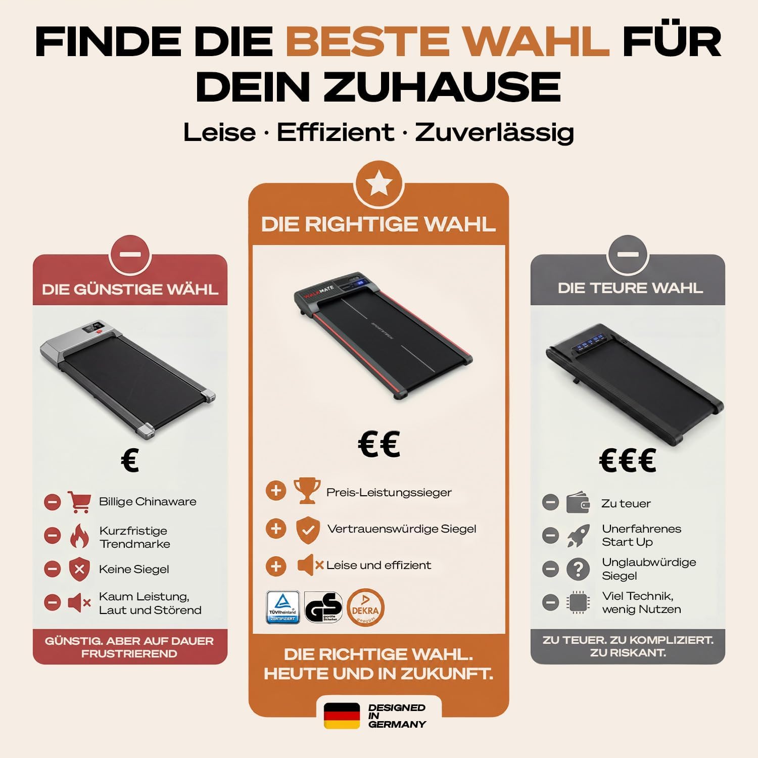 Sportstech Walking Pad klein mit Steigung, Laufband für Zuhause bis 150 kg – Bild 12