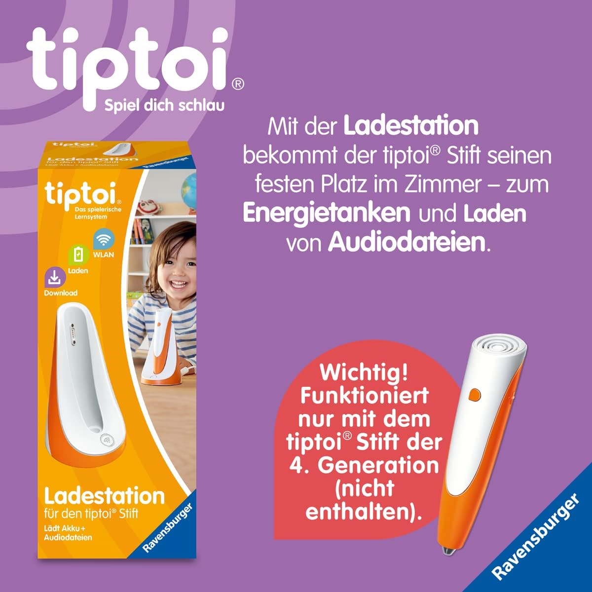 Ravensburger tiptoi Stift 00110 - Das spielerische Lernsystem, Lernspielzeug für Kinder ab 2 Jahren - Der Stift – Bild 8