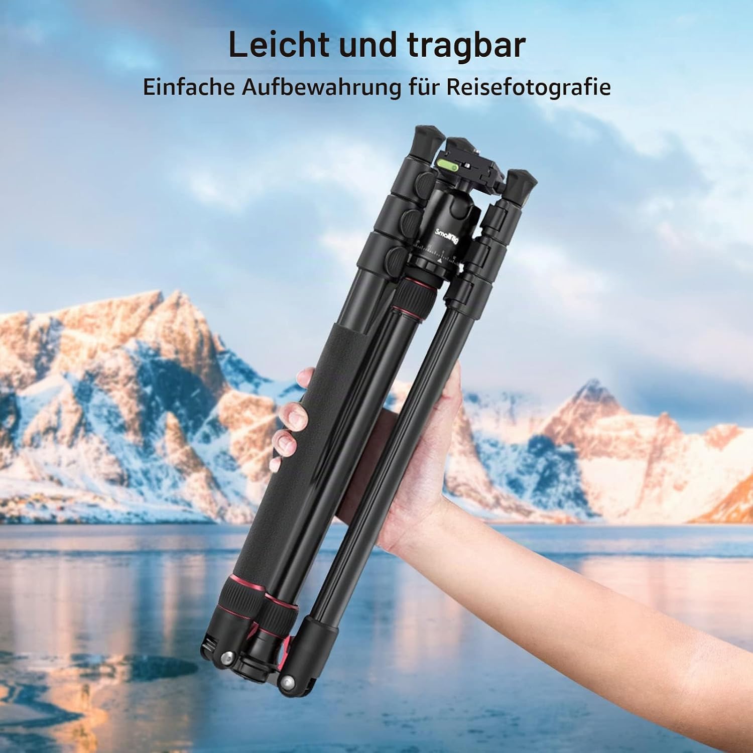 SMALLRIG 71" Faltbares Aluminium Kamera Stativ Einbeinstativ – Bild 8