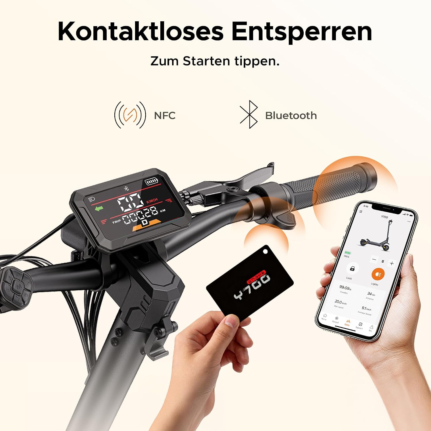 ENGWE E Scooter mit Straßenzulassung, 48V 18.2Ah Akku – Bild 4