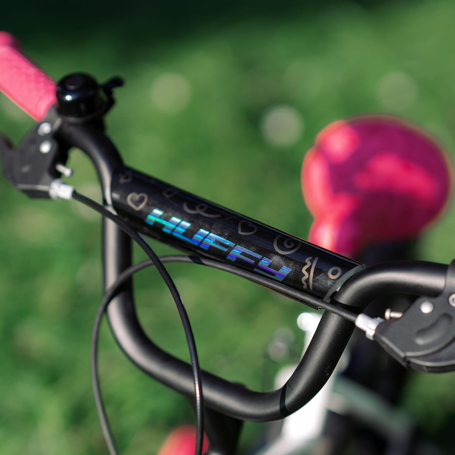 Huffy So Sweet Mädchenfahrrad Kinderfahrrad 12/16 / 20 Zoll, Fahrrad für Kinder 3–9 Jahre, Stahlrahmen, Handbremsen, Verstellbarer Sattel – Weiß, Ros, Blau – Bild 8