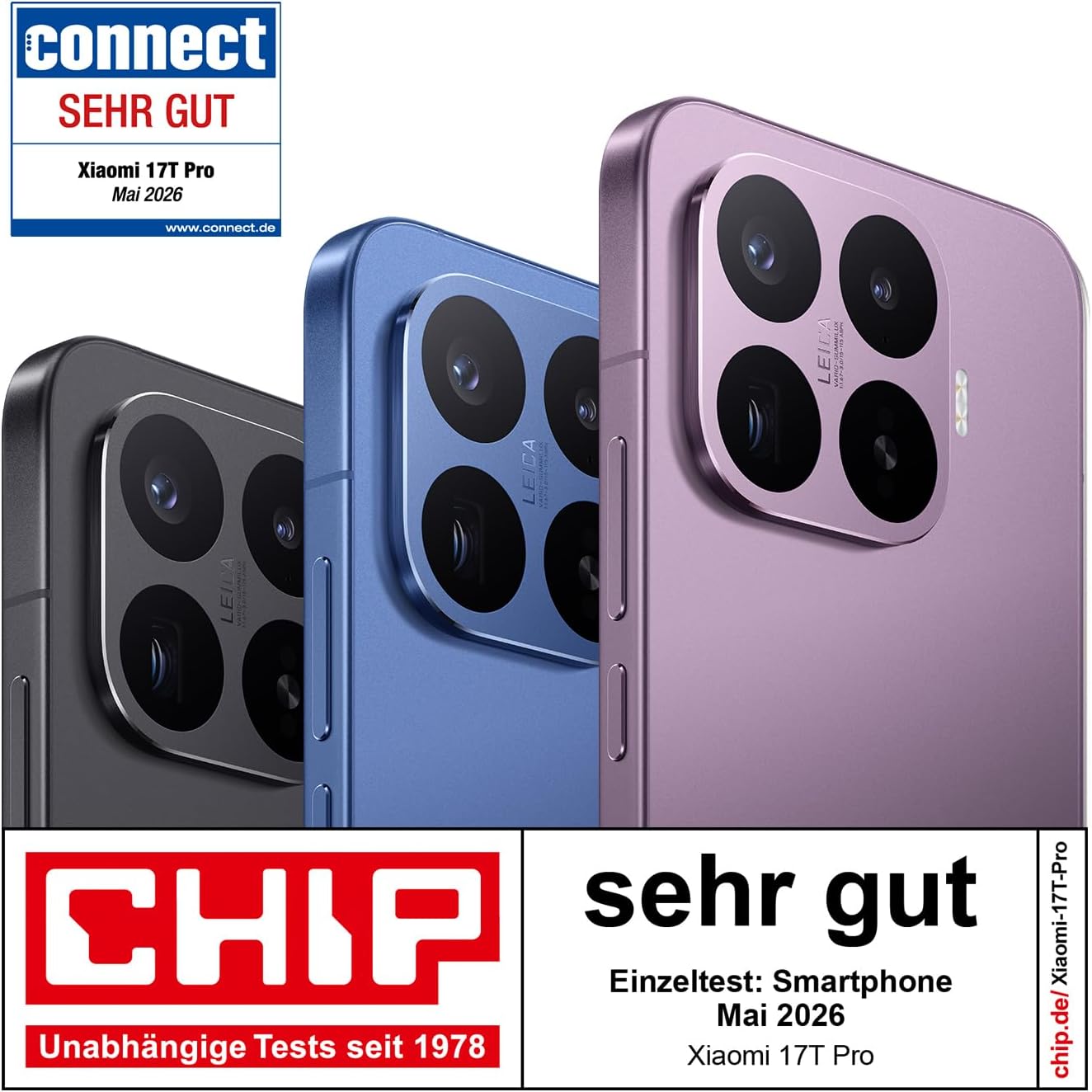 Xiaomi 17T Pro Smartphone 12+512 GB, 7000mAh, Leica 5X Telekamera, Mint Mobile/T-Mobile, Schwarz – Bild 3