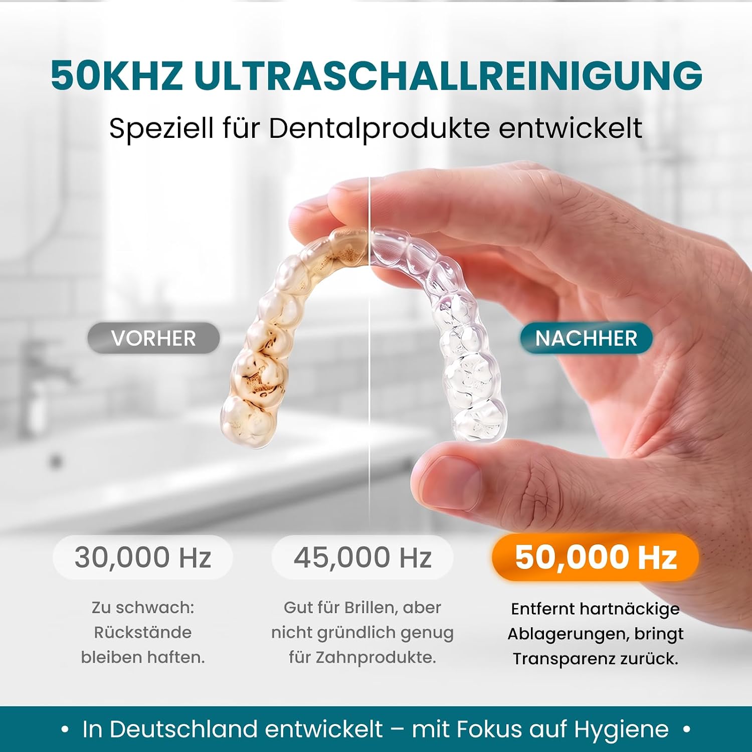 mfa Ultraschallreinigungsgerät für Zahnprothesen | Dental Cleaner – Bild 2