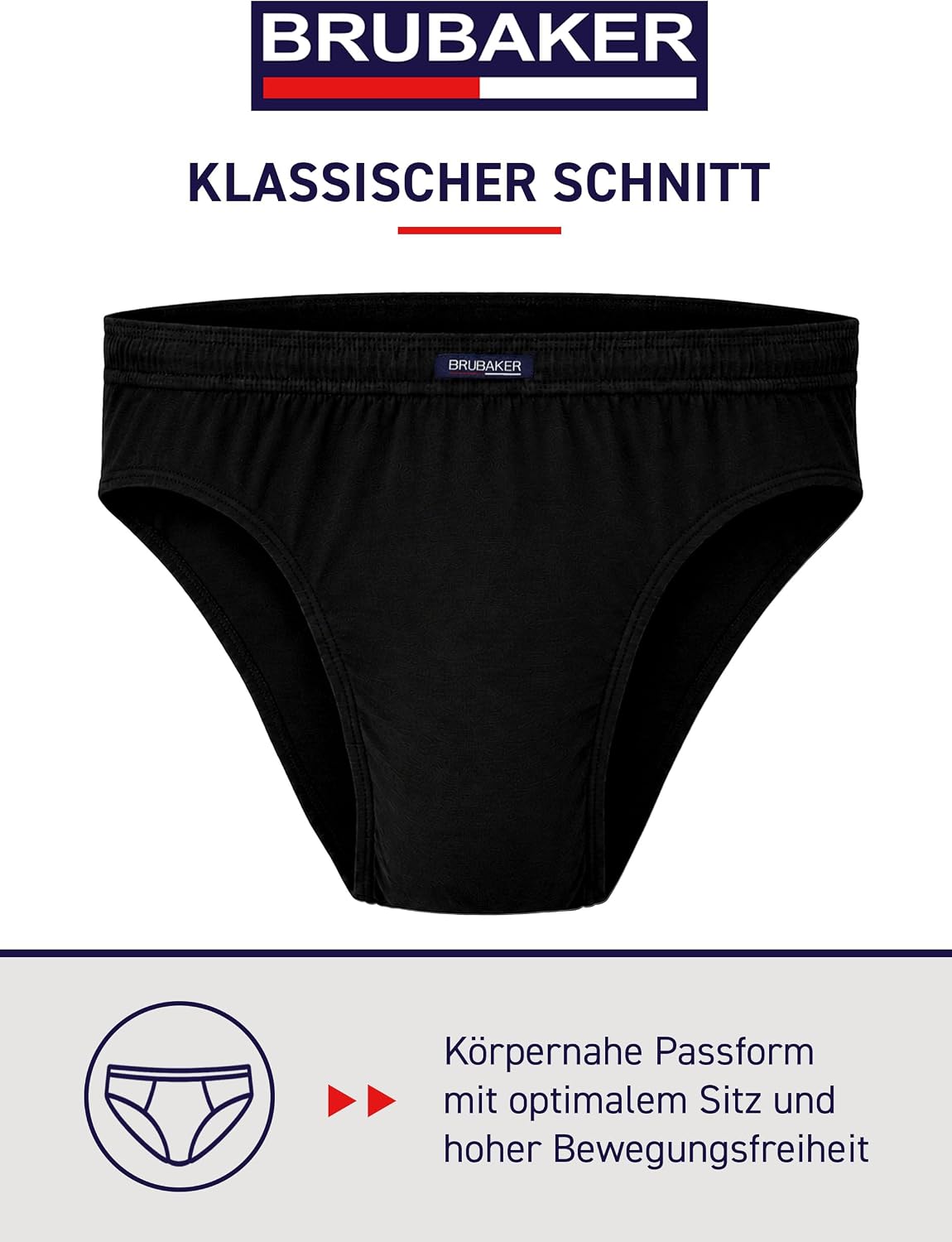 BRUBAKER 7er Pack Herren Slips Baumwolle – Bild 3