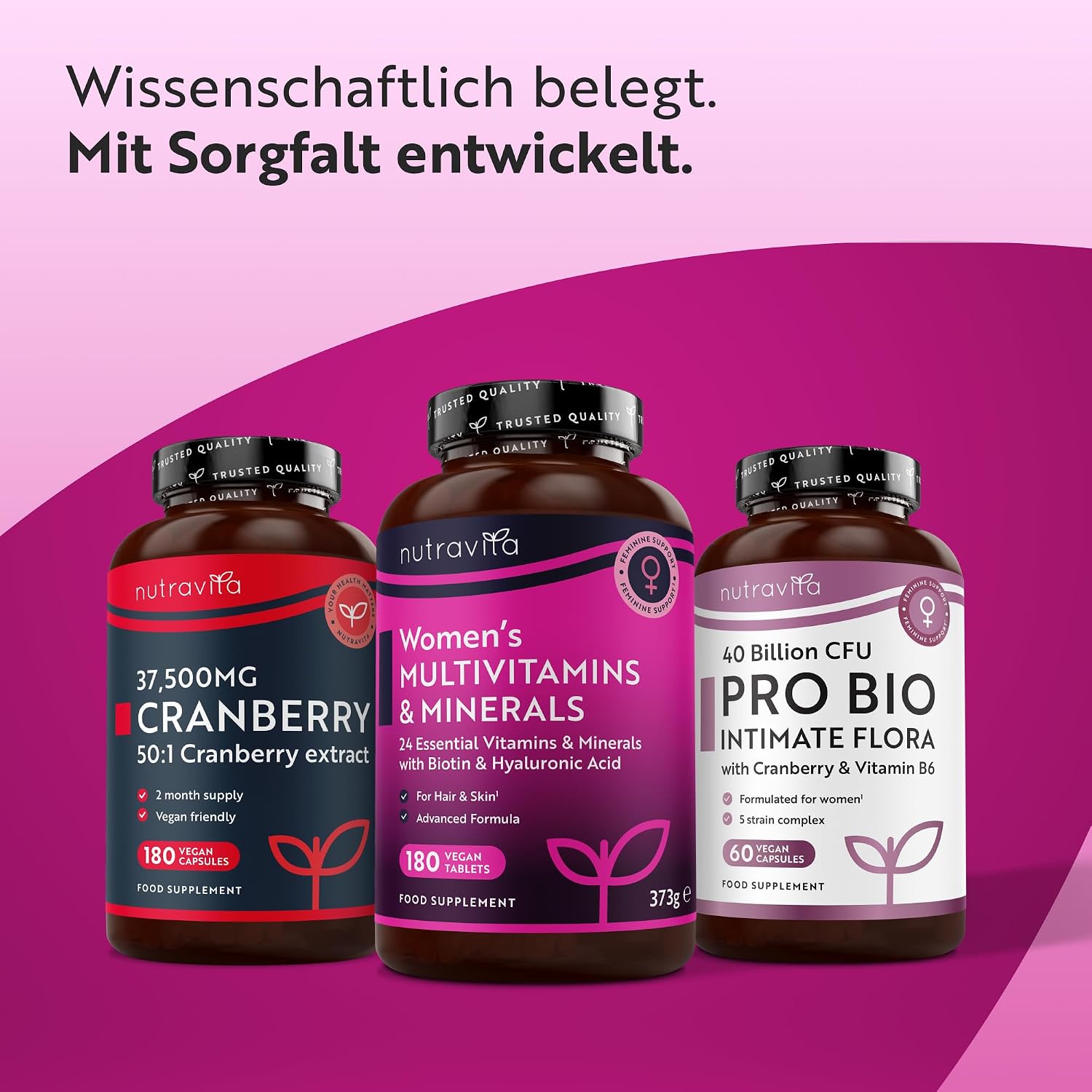 Nutravita Multivitamine & Mineralien für Frauen - 180 Vegane Tabletten – Bild 11
