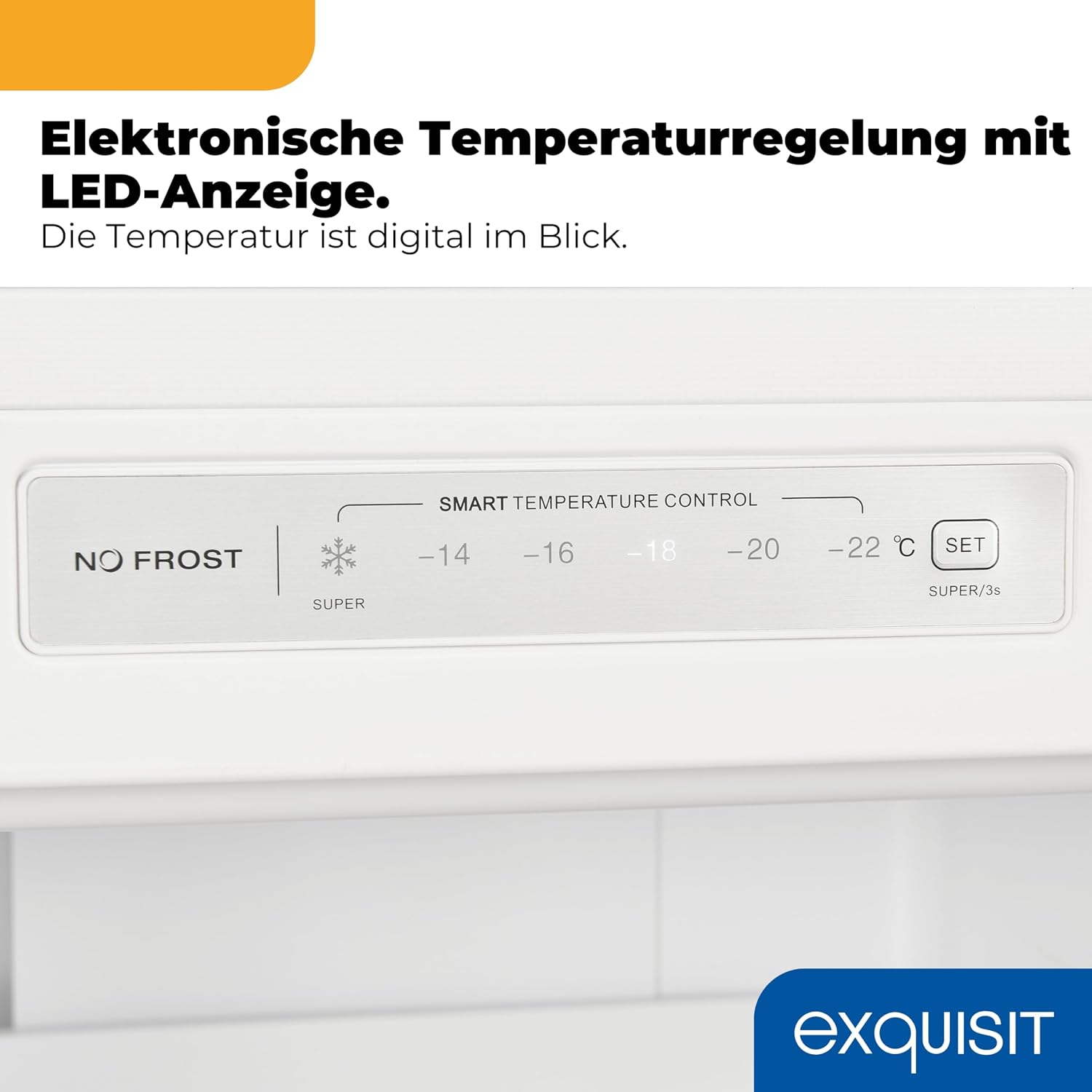 Exquisit GS5231-NF-H-040C Gefrierschrank - 161 l - NoFrost - Weiss – Bild 4