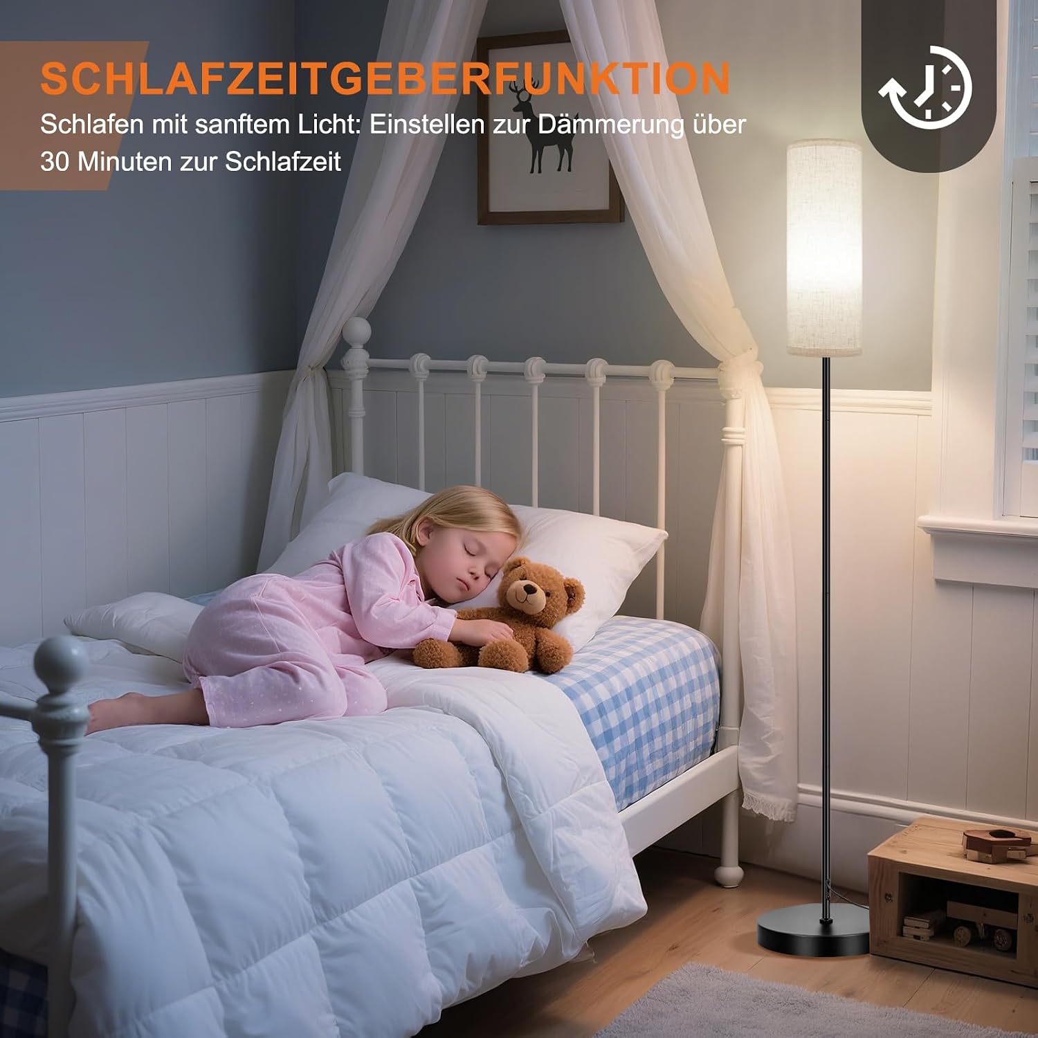 FRIDEKO HOME Stehlampe Wohnzimmer Modern RGB Dimmbar Smart Standleuchte – Bild 6