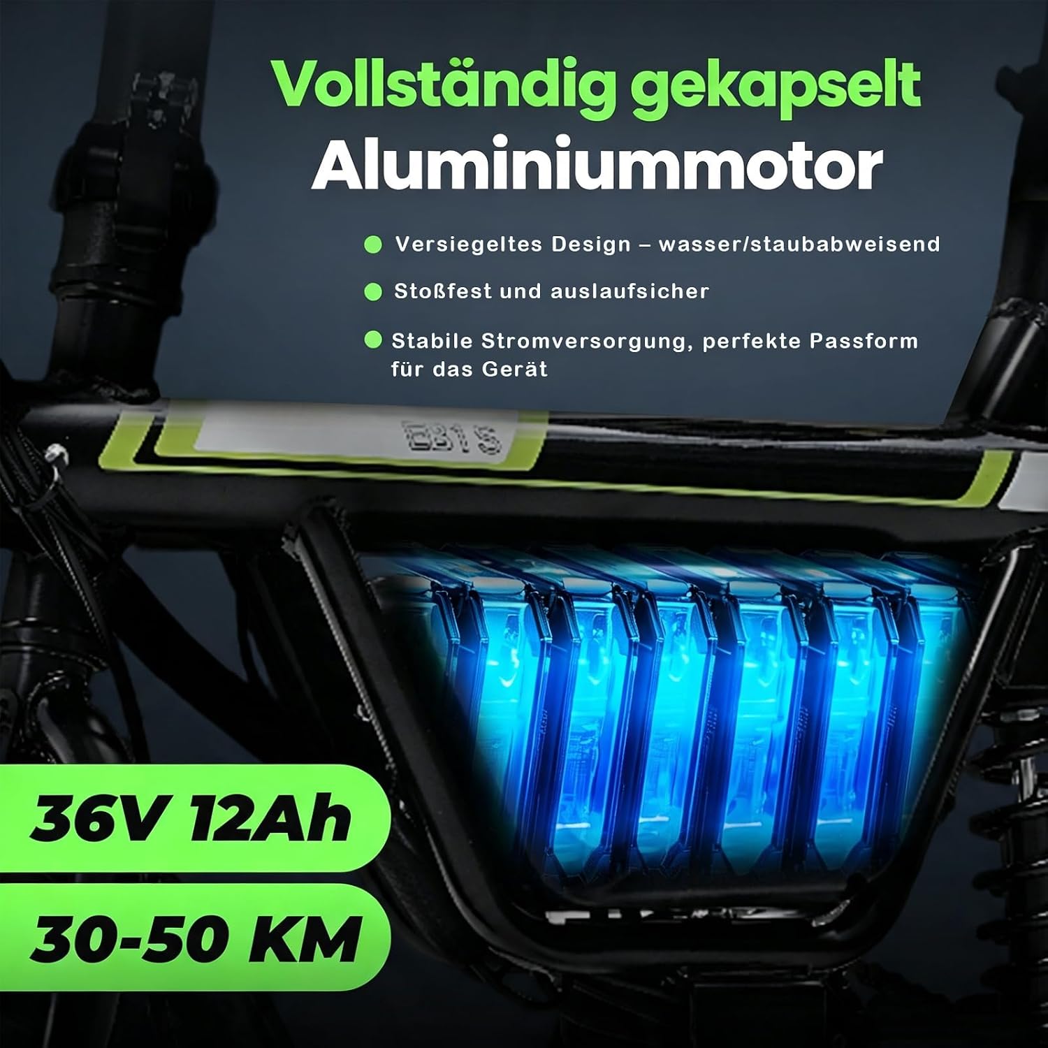Klappbares City E-Bike mit App-Steuerung Max 50Km Reichweite – Bild 2
