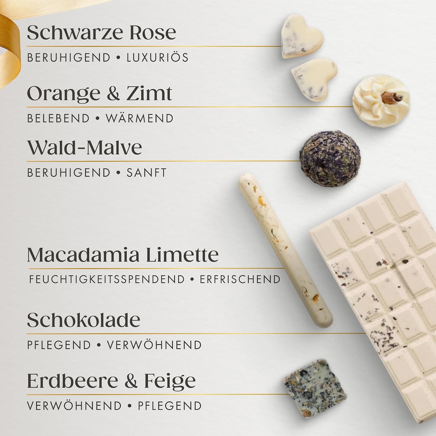Satin Naturel 7 Luxuriöse Bio Badebomben, Wellness Geschenkset – Bild 2
