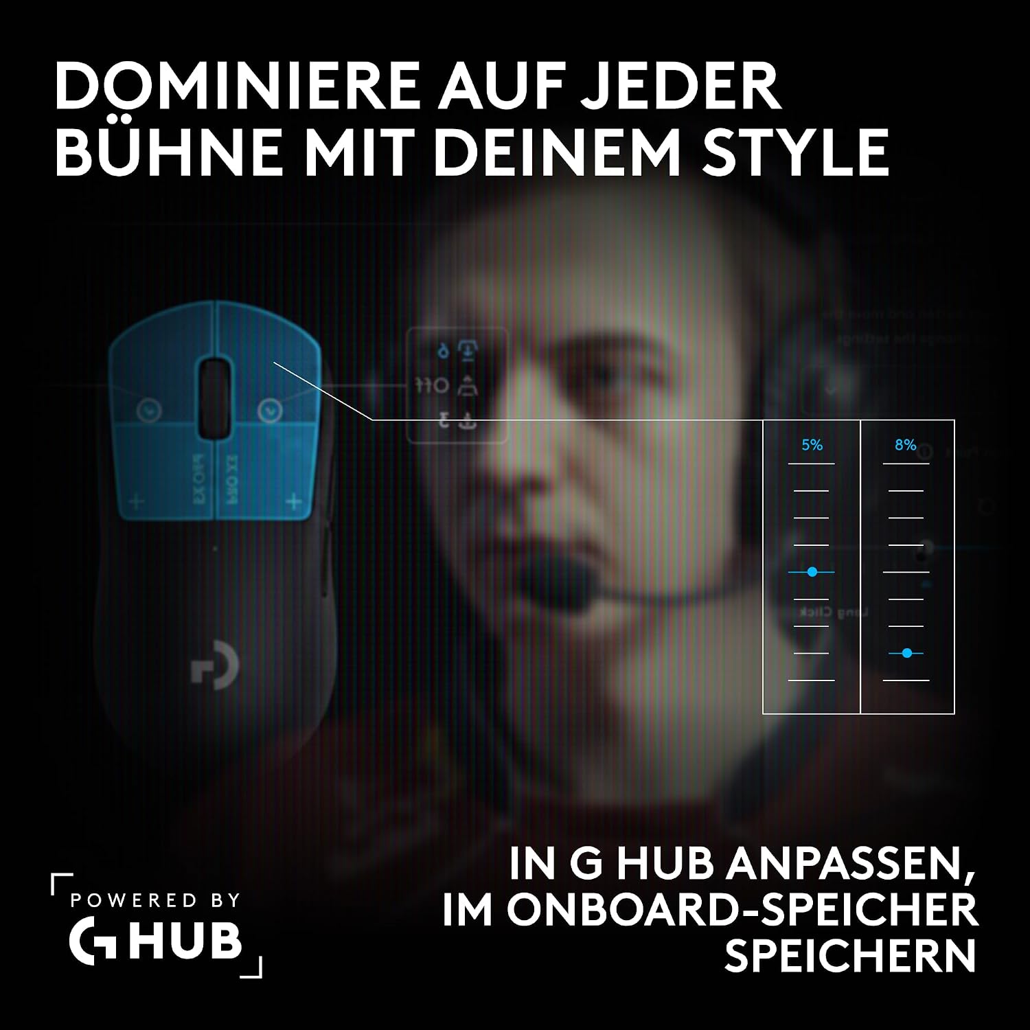 Logitech G PRO X3 SUPERSTRIKE Gaming-Maus - Schwarz – Bild 10