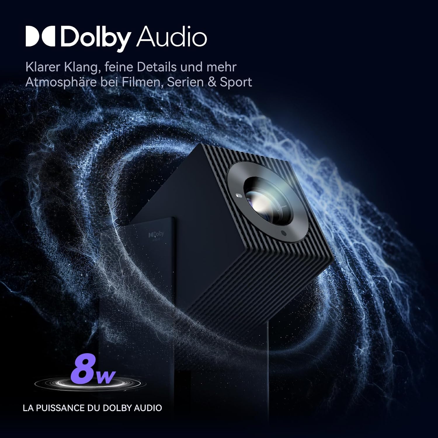 WANBO Cube 2S Smart Beamer mit Netflix & Dolby eARC, Tragbar für WG/Outdoor – Bild 5