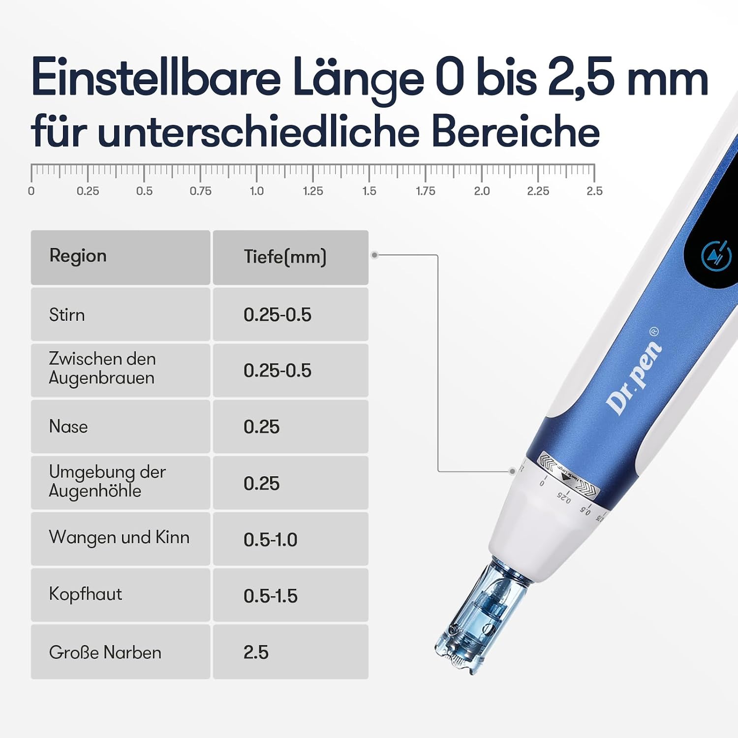 Dr. pen Ultima A11 Microneedling Pen Drahtlos mit Intelligente Sensorbasis – Bild 6