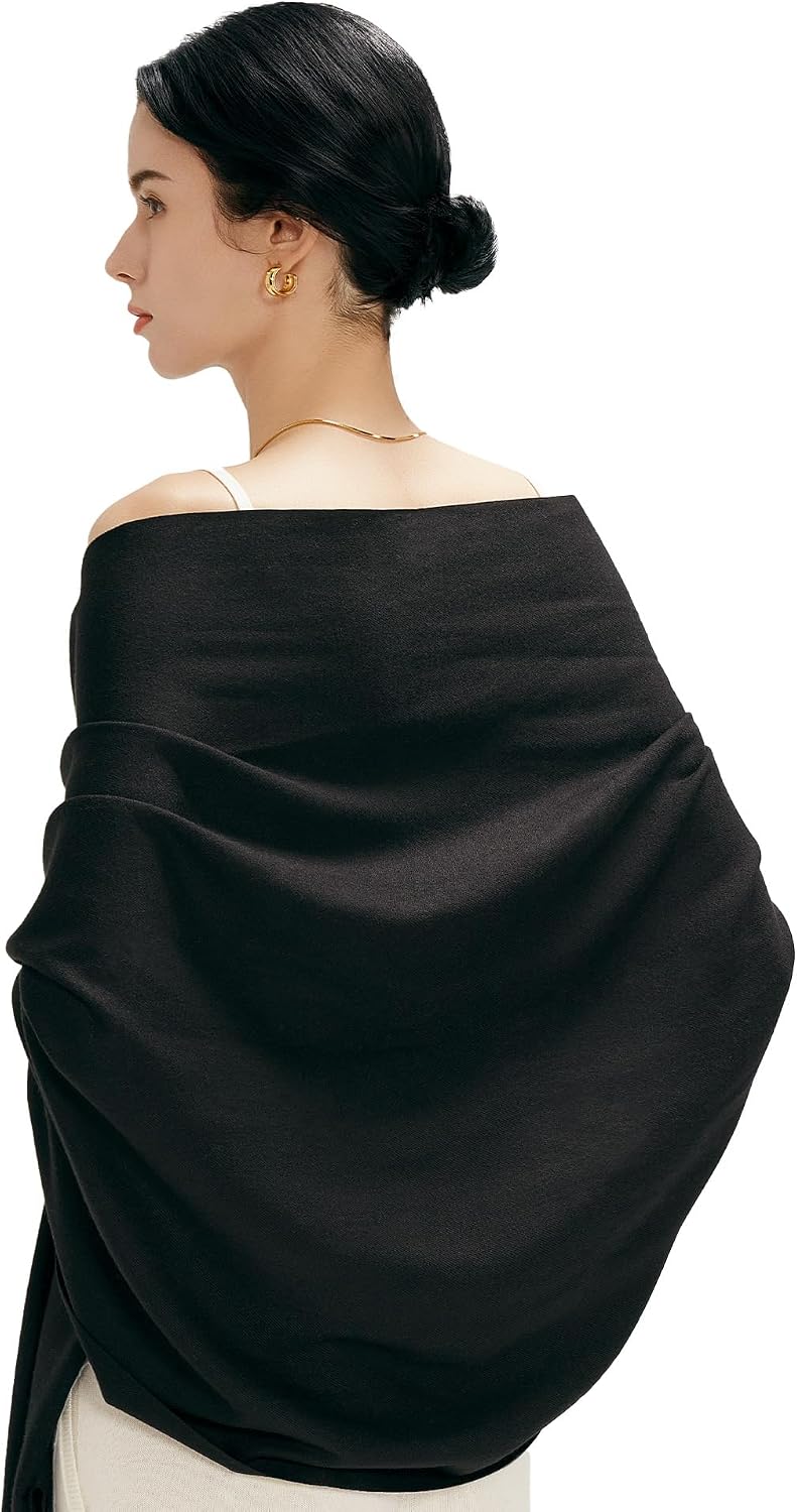 maamgic Schal Damen Baumwolle Warm Herbst Winter Stola – Bild 2
