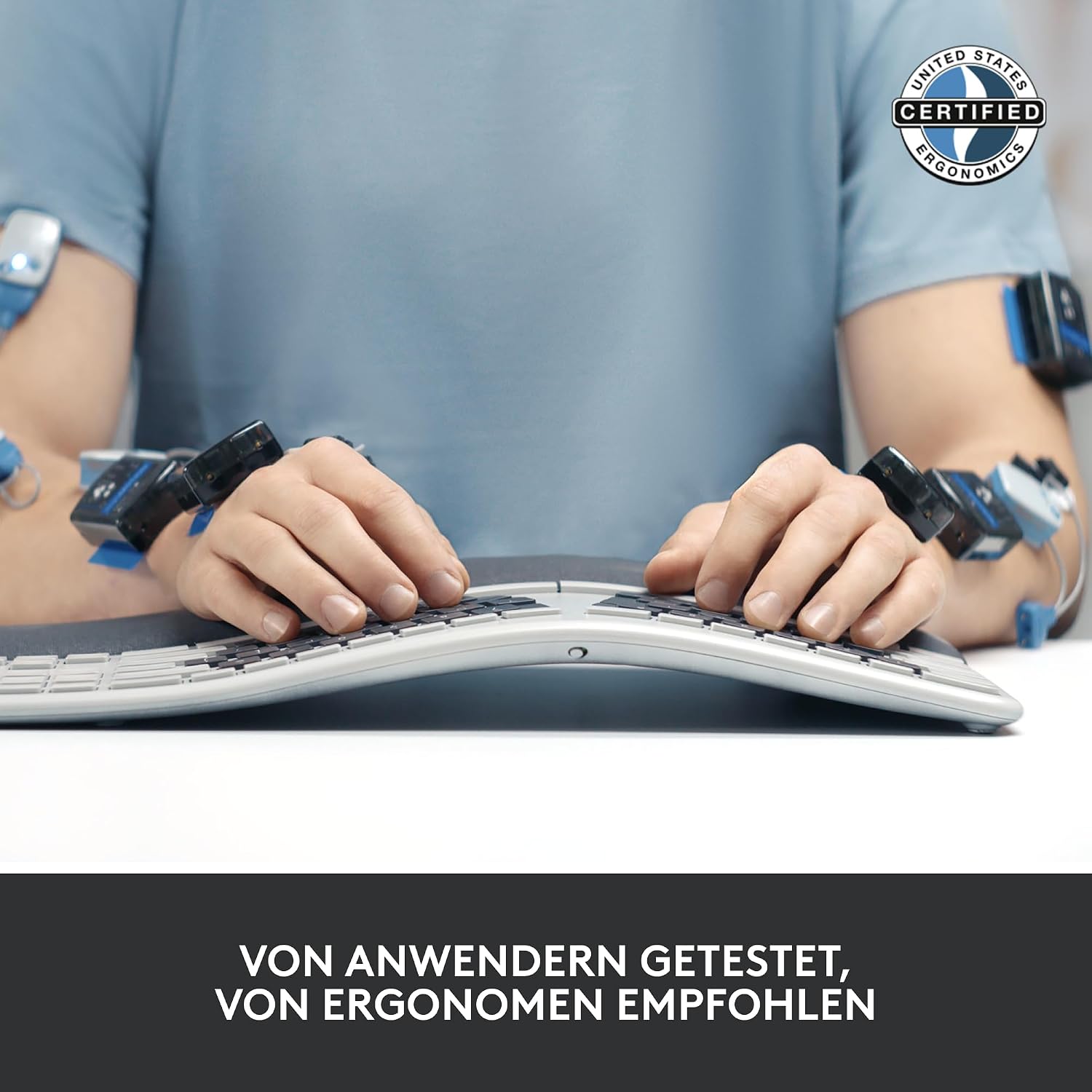 Logitech ERGO K860 kabellose ergonomische Tastatur – geteilte Tastatur – Bild 7