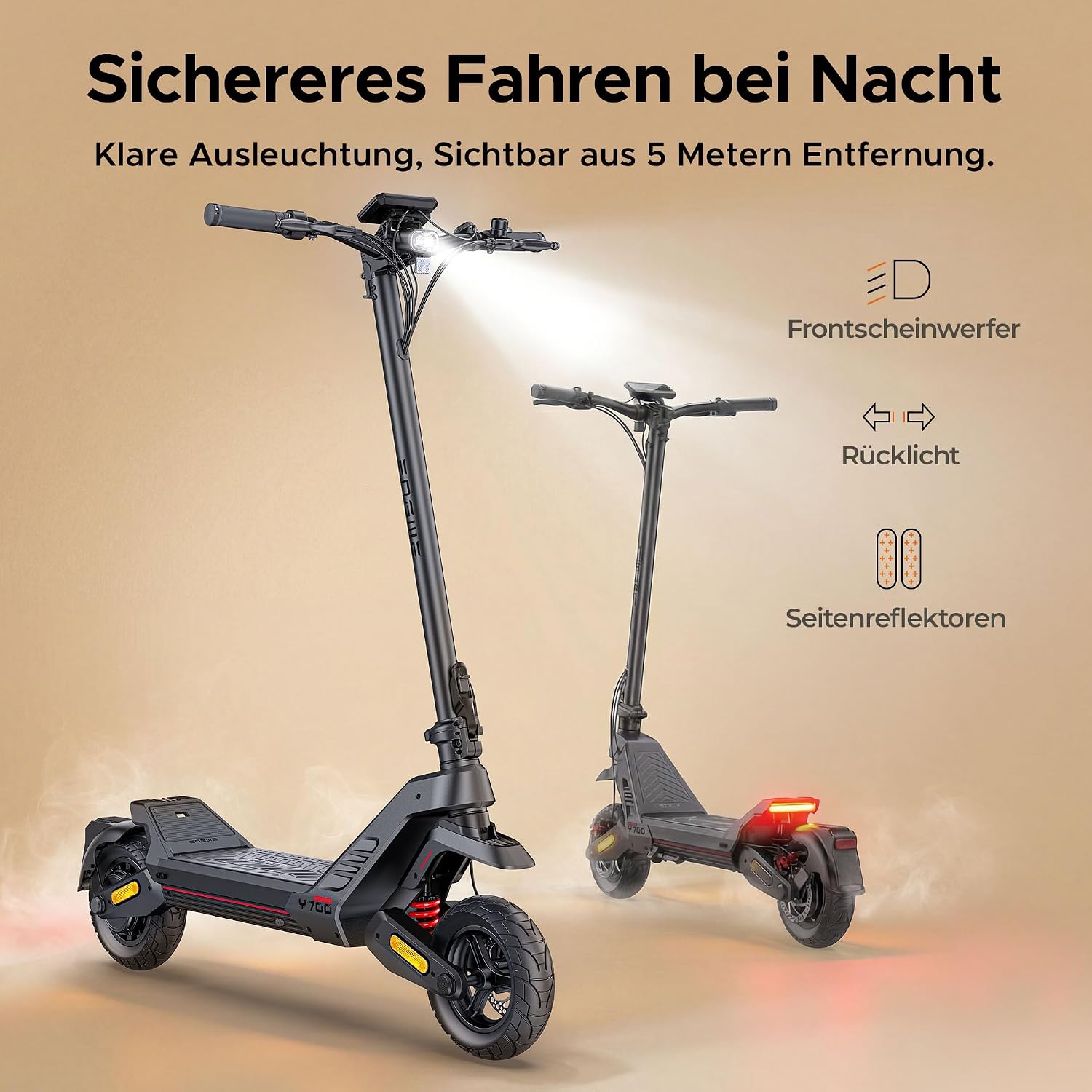 ENGWE E Scooter mit Straßenzulassung, 48V 18.2Ah Akku – Bild 5