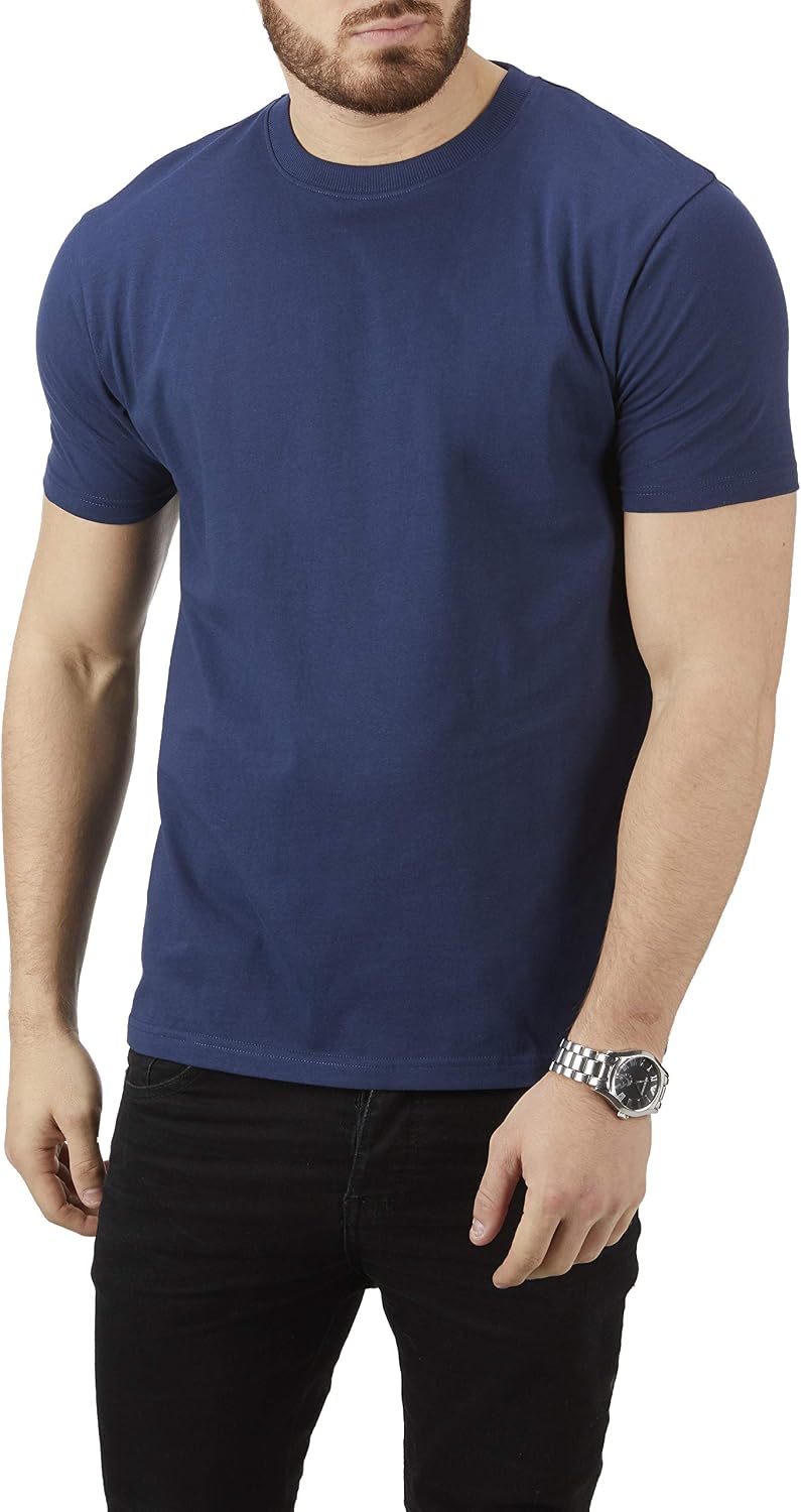 Charles Wilson 5er Packung Einfarbige T-Shirts mit Rundhalsausschnitt – Bild 5