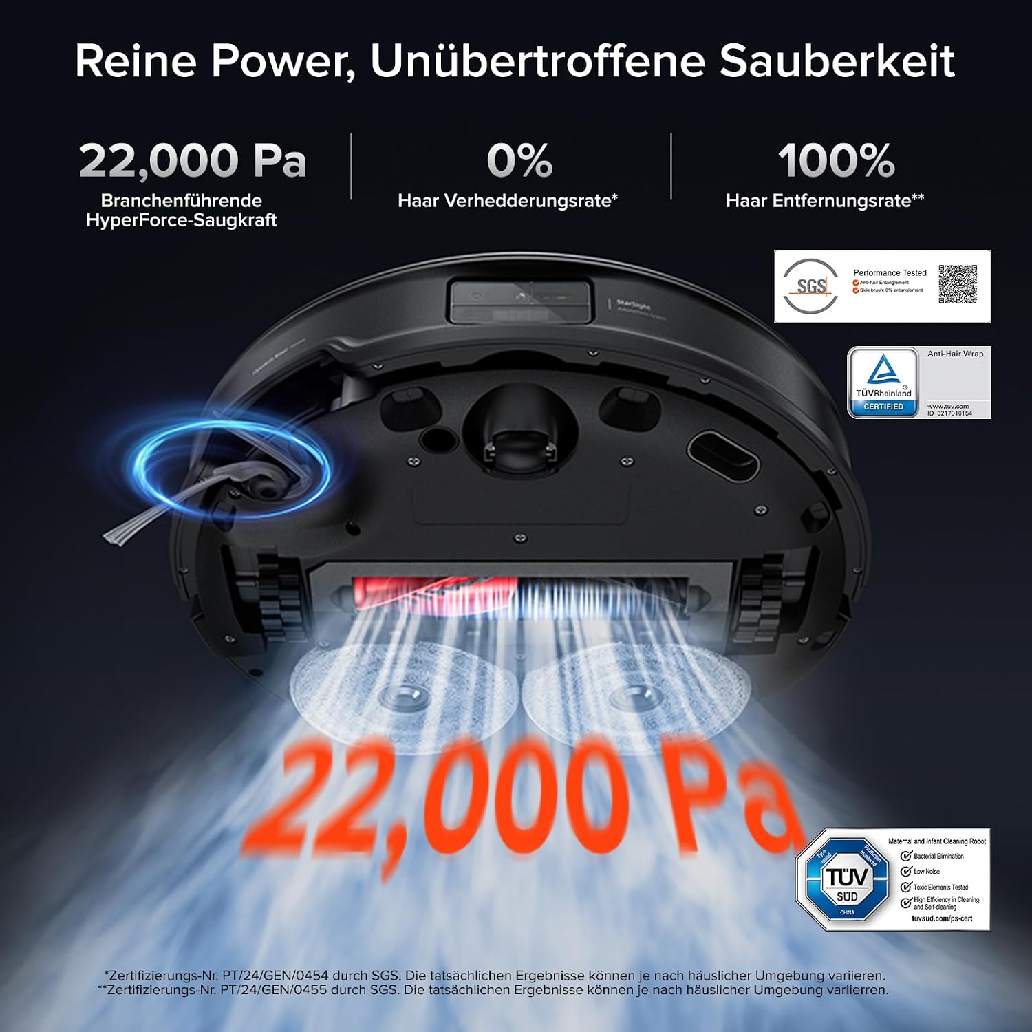 roborock Saros 10R Saugroboter mit Wischfunktion&angebbarem Wischmopp – Bild 4