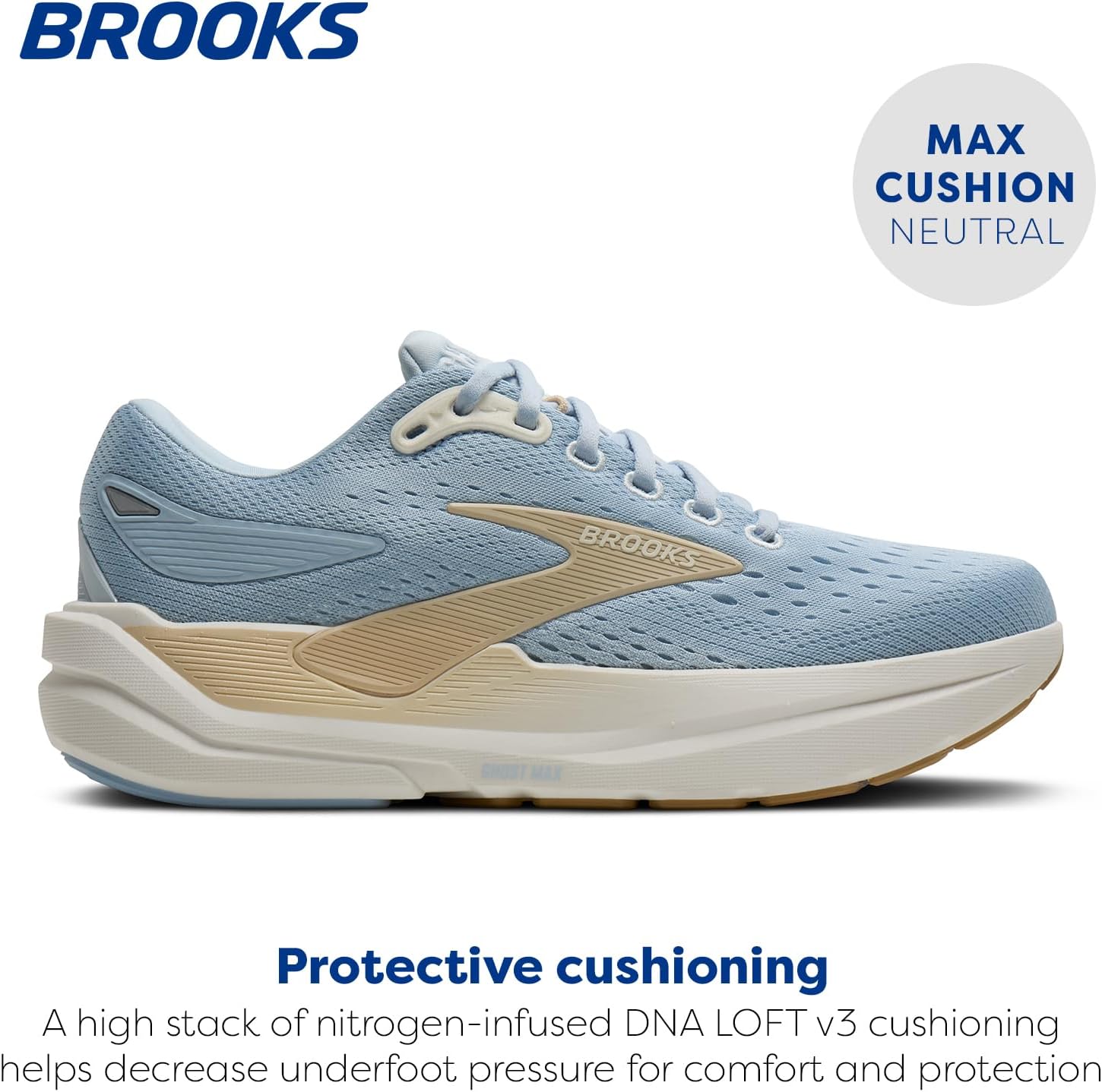 Brooks Ghost Max 3 Damen Laufschuhe Joggingschuhe Black/Black/Rose Gold – Bild 2