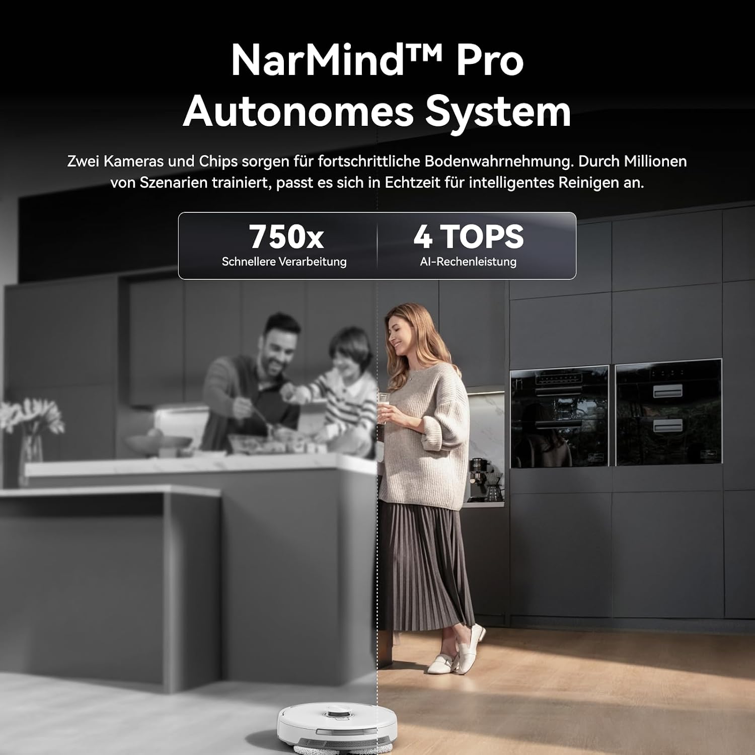NARWAL Freo Z10 Ultra Saugroboter mit Wischfunktion, 18.000 Pa Saugleistung, Dynamische Moppausdehnung, Tangle-Free System, Intelligente Nass-Trocken-Reinigung, All-in-One-Basisstation – Bild 9