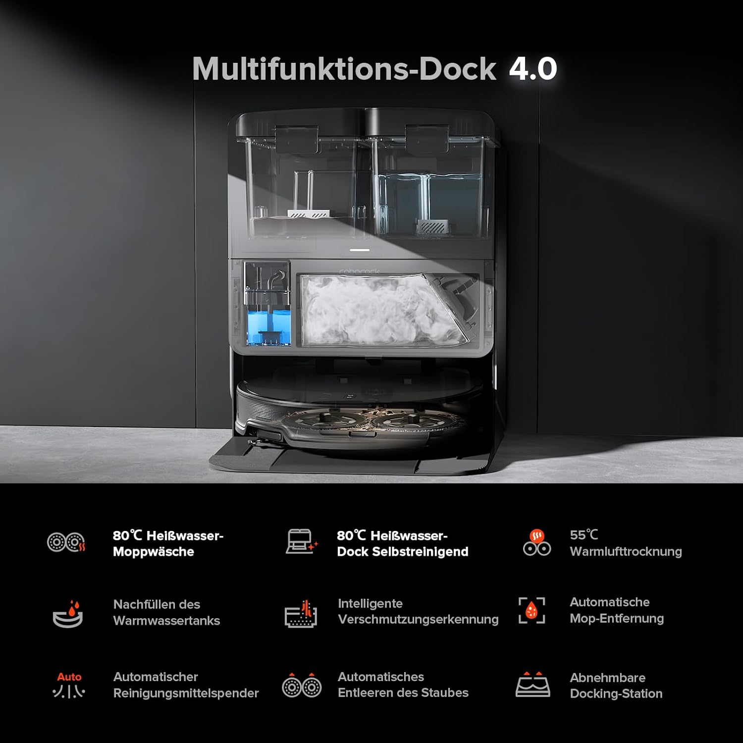 roborock Saros 10R Saugroboter mit Wischfunktion&angebbarem Wischmopp – Bild 9