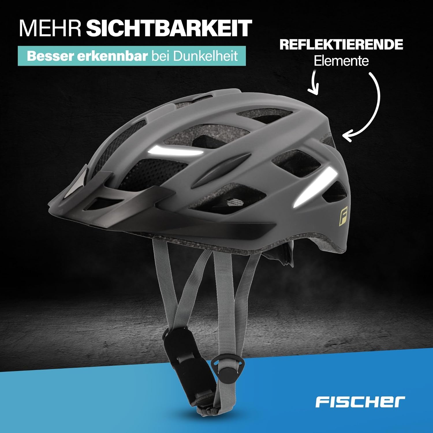 Fischer Erwachsene Fahrradhelm, Radhelm, Cityhelm Urban Lano, mit beleuchtetem Innenring-System – Bild 4