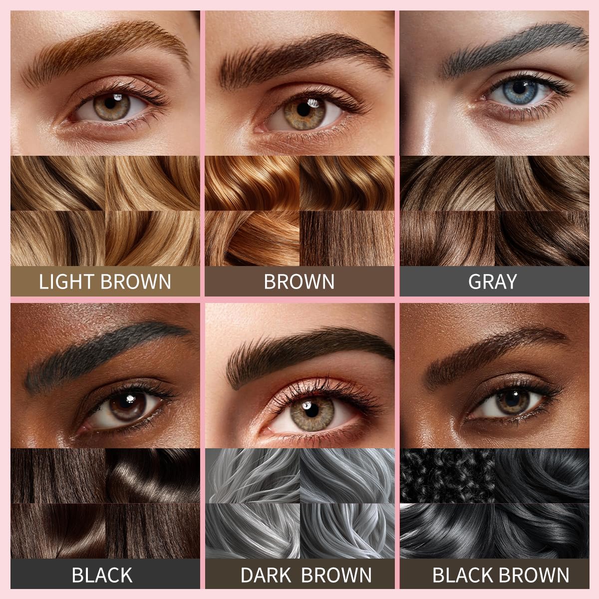 QIC Augenbrauenstift, Microblading Eyebrow Pencil, Wasserfest & Langanhaltend, Präzises Nachzeichnen für Natürliche & Volle Augenbrauen, Cruelty-Free (01 Light Brown) – Bild 5