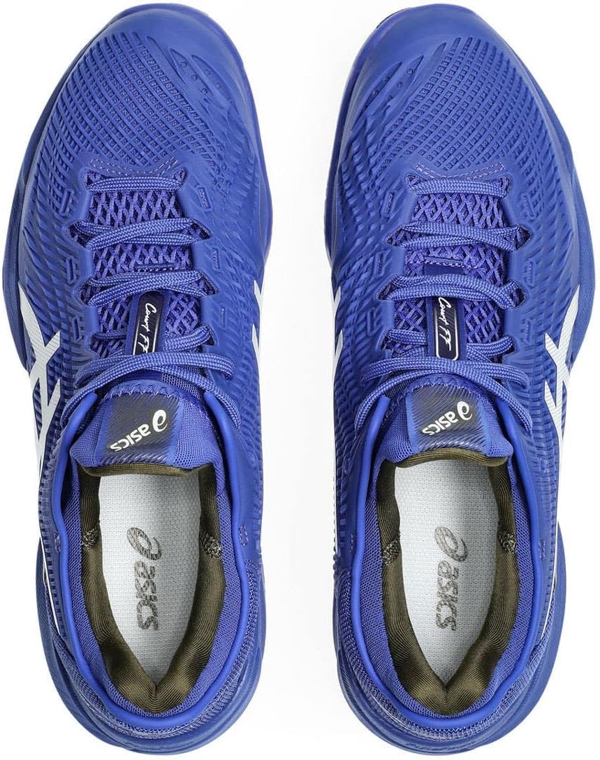 ASICS Court FF 3 Novak Clay Uomo Mann Tennisschuhe Blau Weiß – Bild 4