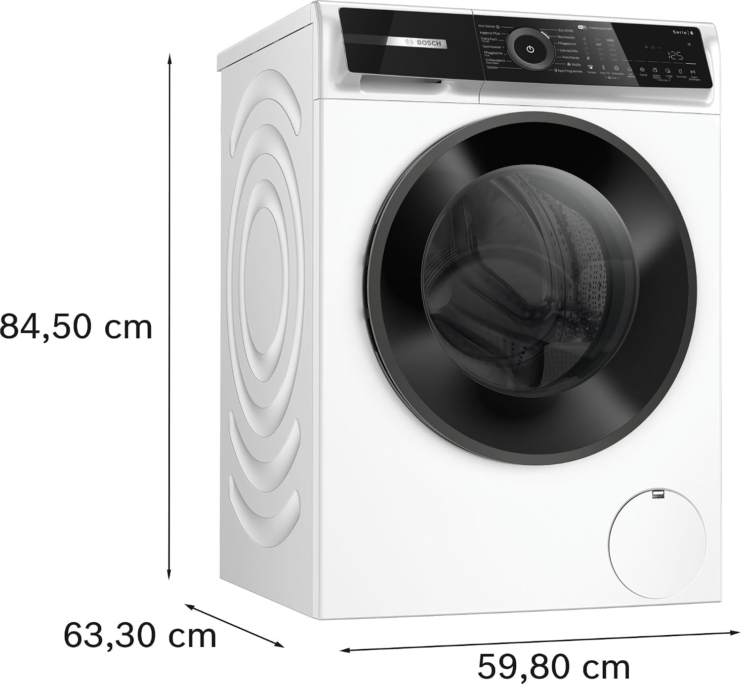 Bosch Serie 6 Smarte Frontlader-Waschmaschine 9 kg 1400 UpM Weiß WGN244M41 – Bild 5