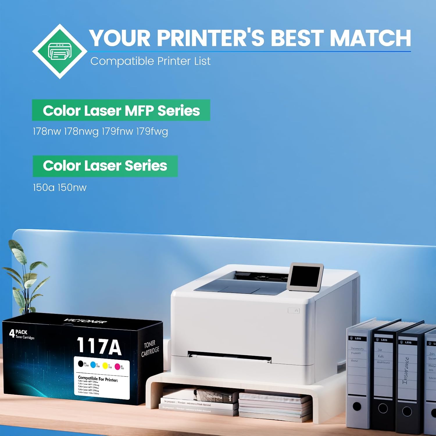 117A Toner Kompatibel für HP Color Laser MFP 178nwg 179fwg 178nw Mit Chip – Bild 2