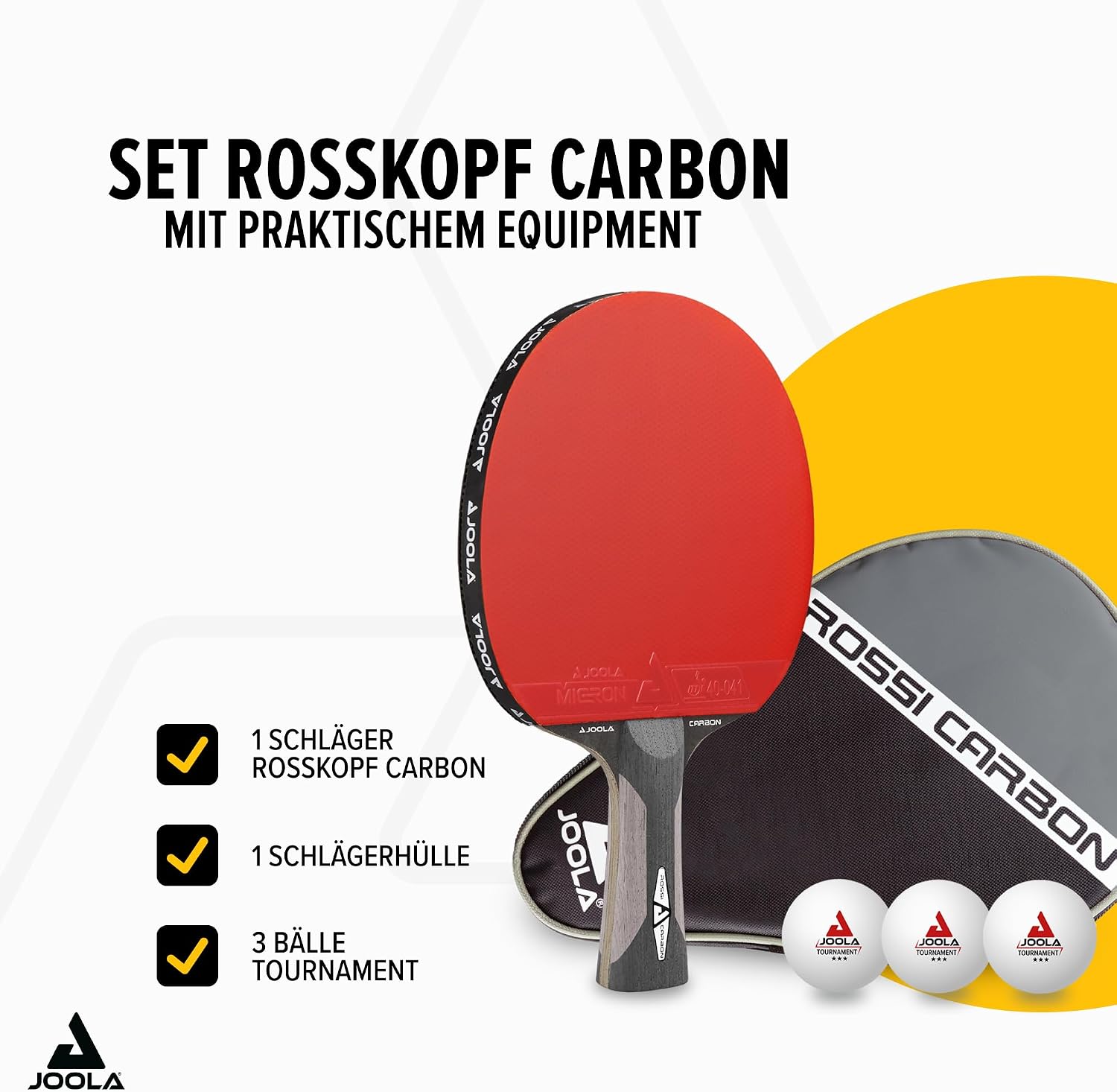 JOOLA Rosskopf / Mega Carbon Tischtennisschläger ITTF Profi Schläger – Bild 2