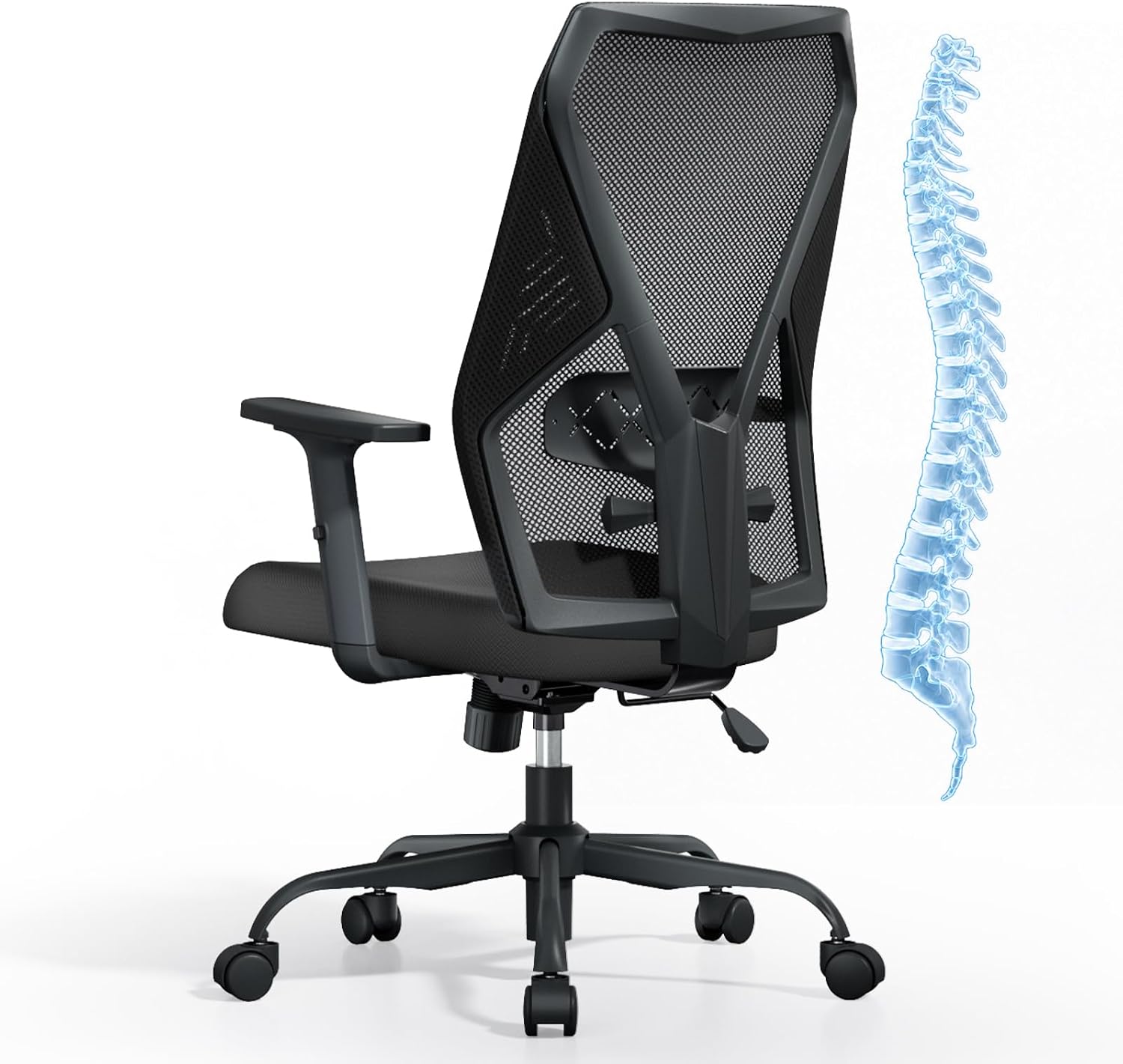 SIHOO M109 Bürostuhl mit Lordosenstütze, Schreibtischstuhl Ergonomisch Büro – Bild 12