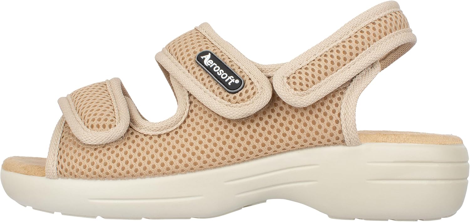 Aerosoft Reha-Sandale Stretch 18 für Damen und Herren mit Klettverschluss – Bild 2