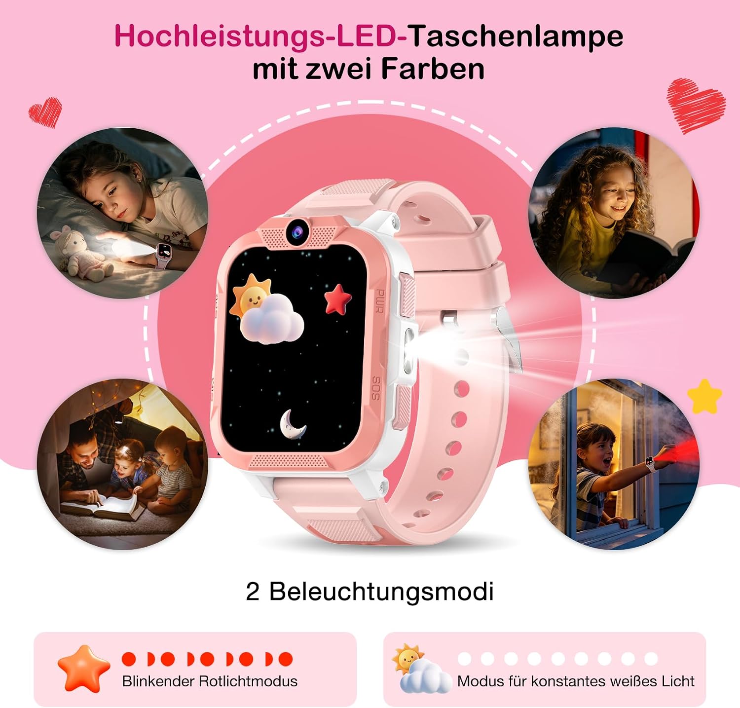 4G Smartwatch Kinder mit GPS und Telefon, SOS-Taste, Schulmodus – Bild 6