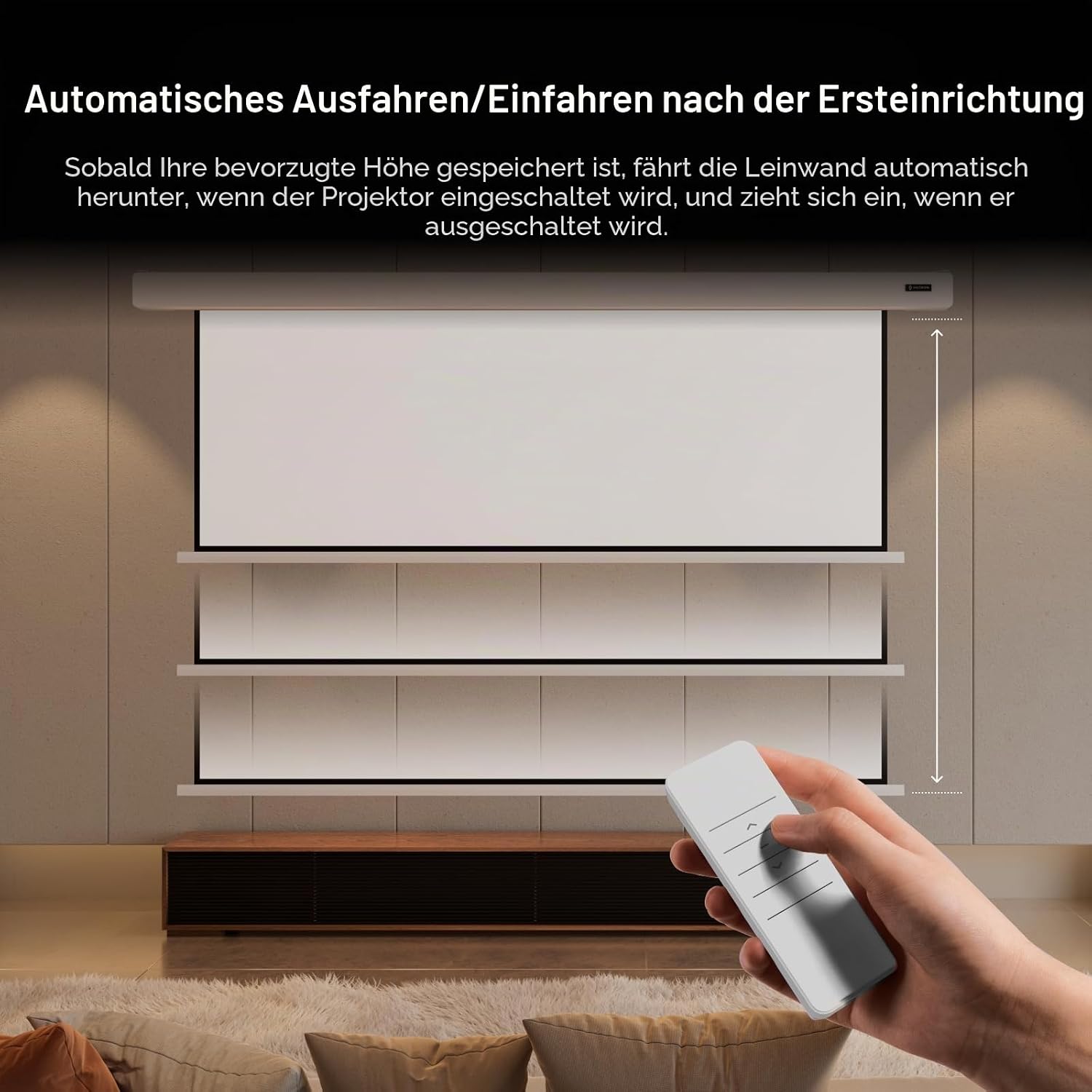 Anti-Speckle Valerion Plus2 4K Triple-Laser-Projektor Bundle mit 120" motorisierter Leinwand & Desktop-Gimbal-Ständer, Premium Heimkino-Setup – Bild 6