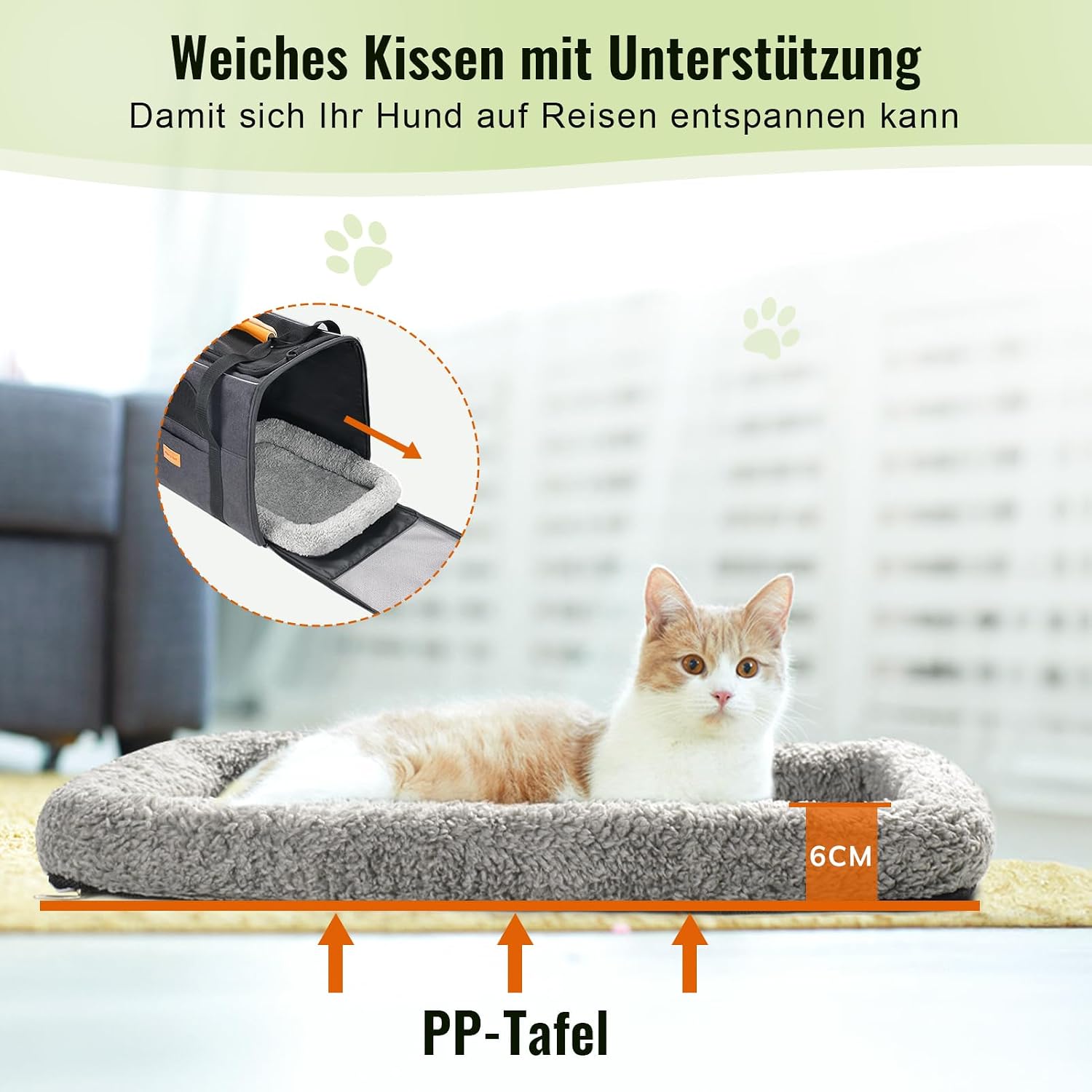 Morpilot Katzentransportbox Transportbox 43.5x31x34cm Dunkelgrau Einfarbig – Bild 5