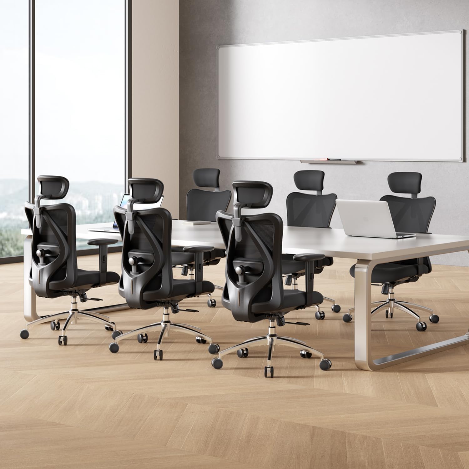 SIHOO Bürostuhl Ergonomisch,Verstellbarer Lordosenstütze Schreibtischstuhl – Bild 12