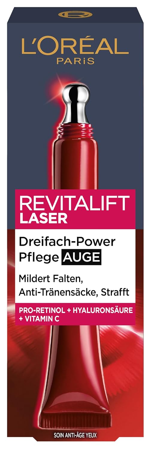 L'Oréal Paris Anti-Falten Augencreme gegen Tränensäcke, 15ml – Bild 5
