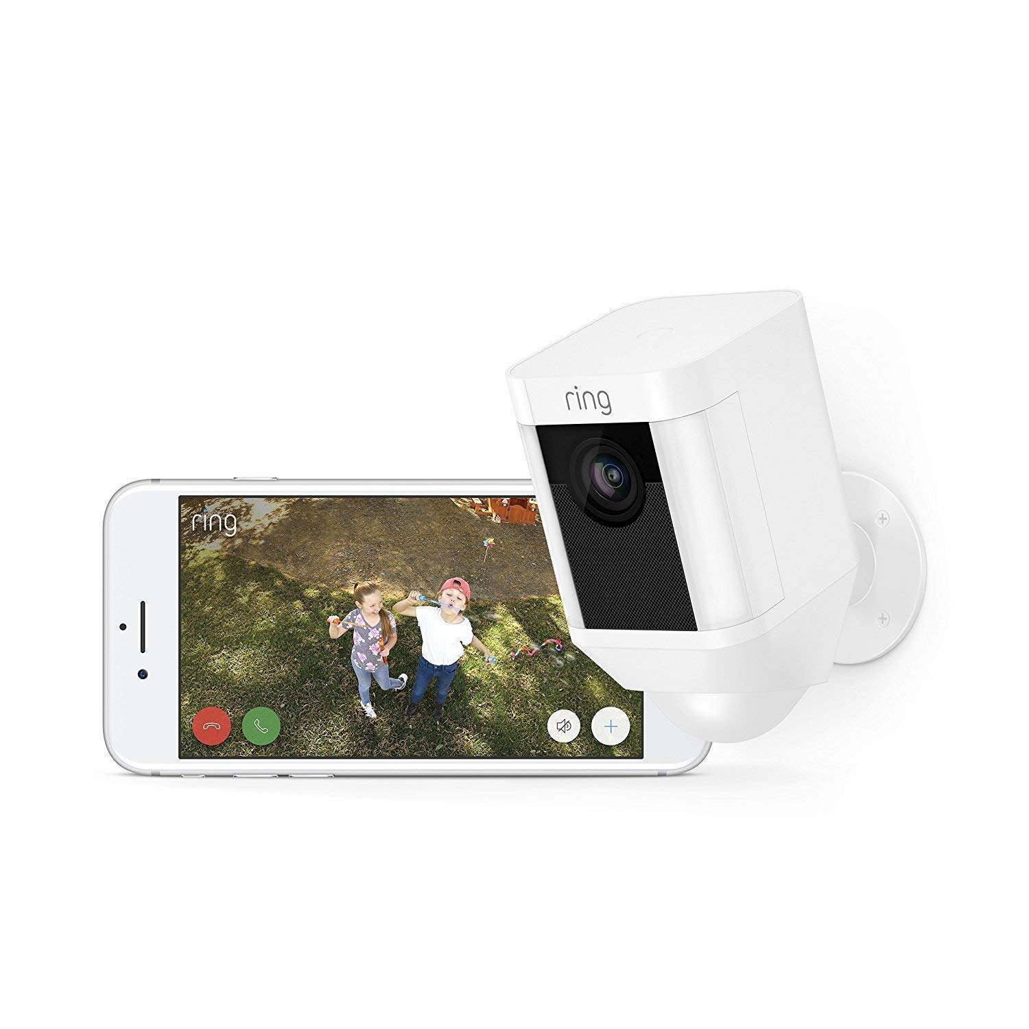 Ring Spotlight Cam Battery, Zertifiziert und generalüberholt | Weiß – Bild 4