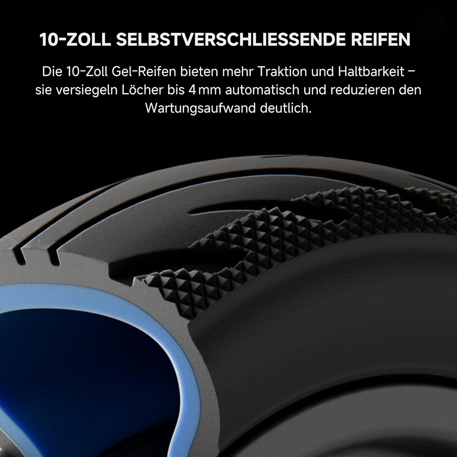 Segway-Ninebot F3 D, E-Scooter mit Straßenzulassung für Erwachsene, 70km Reichweite im Eco-Modus, 120kg Tragfähigkeit, doppelte hydraulische Federung, Smart Display, Schwarz – Bild 8
