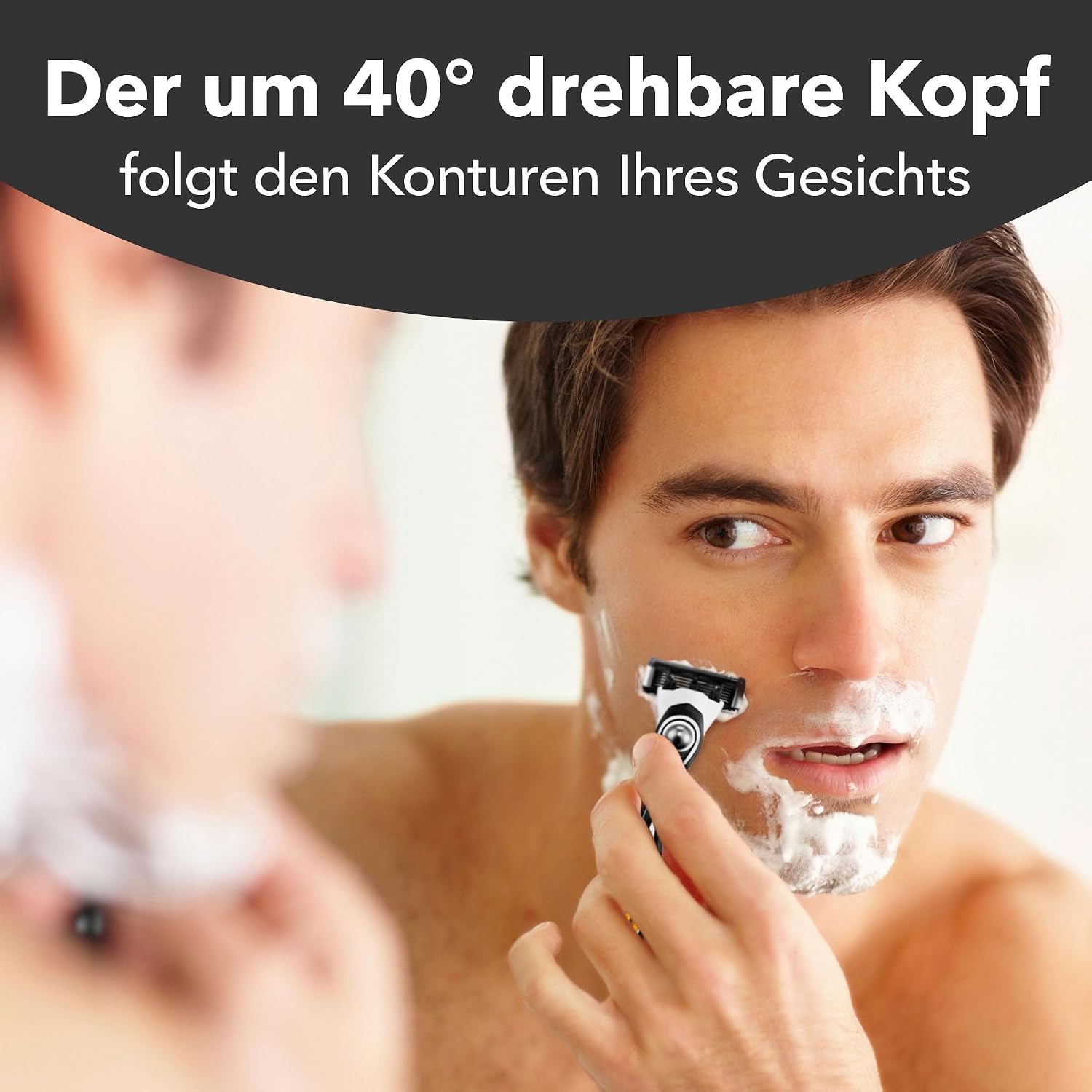 BIC Hybrid 5 Flex Rasierer Herren, Nassrasierer mit 10 Wechselklingen mit je 5 Klingen, mit Aloe Vera & Vitamin E, mit Präzisionstrimmer – Bild 6