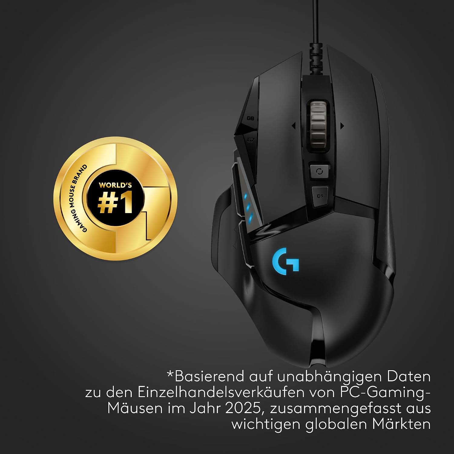 Logitech G G502 HERO High-Performance Gaming-Maus – Bild 2